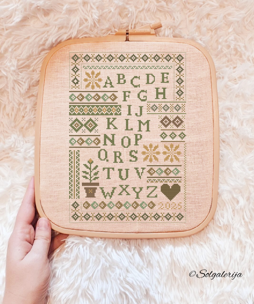 Siuvinėjimo kryželiu schema "Senovės blyksnis"