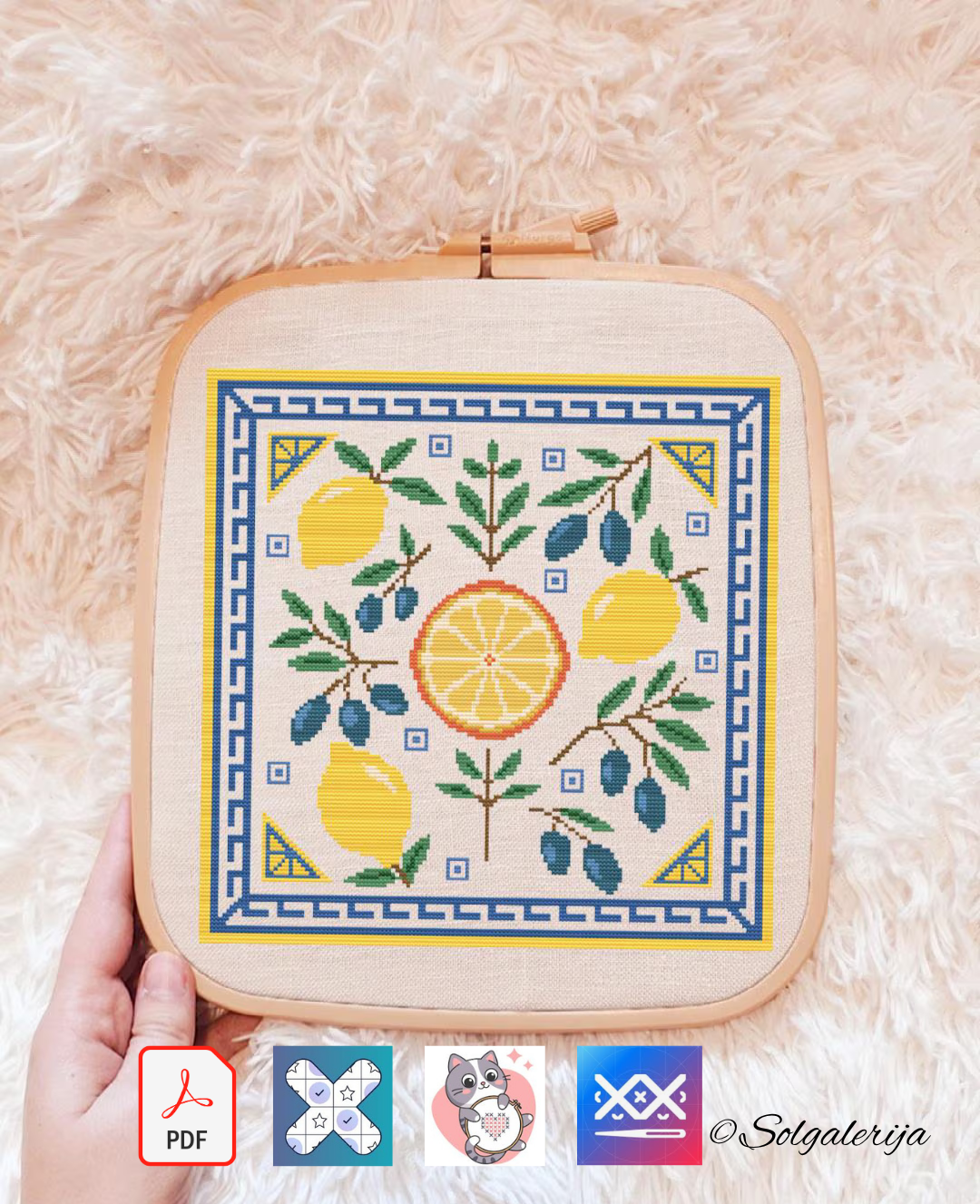 Siuvinėjimo kryželiu schema "Graikijos skonis"