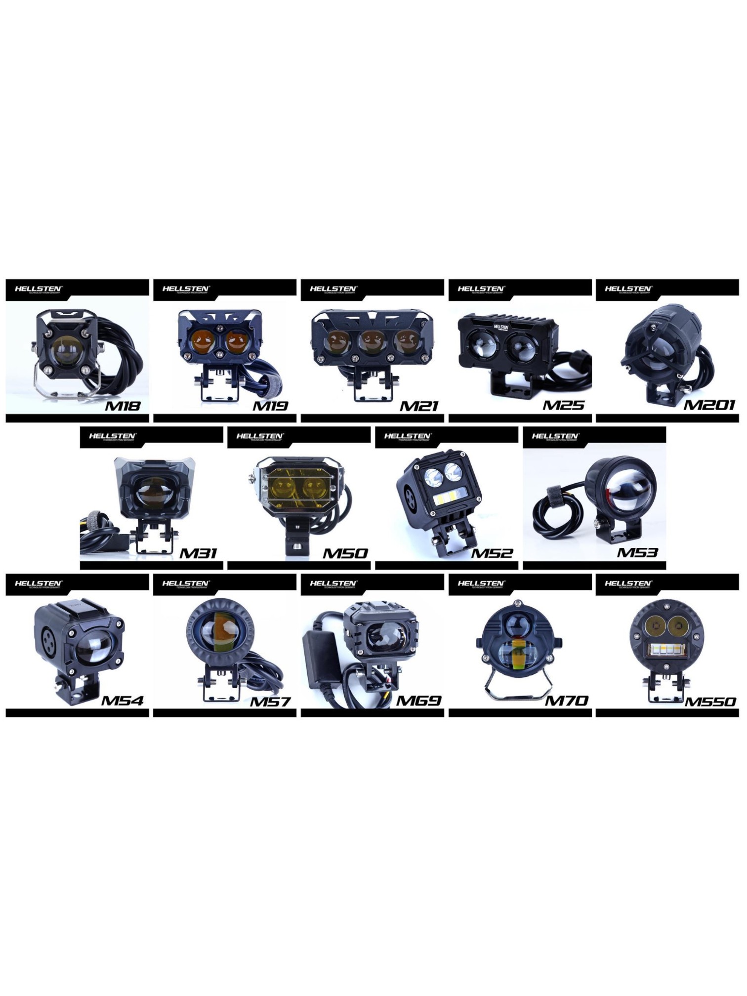 HELLSTEN MINI DRIVING LIGHTS WITHOUT CONTROLLER (SOLD PER PAIR) DNP 