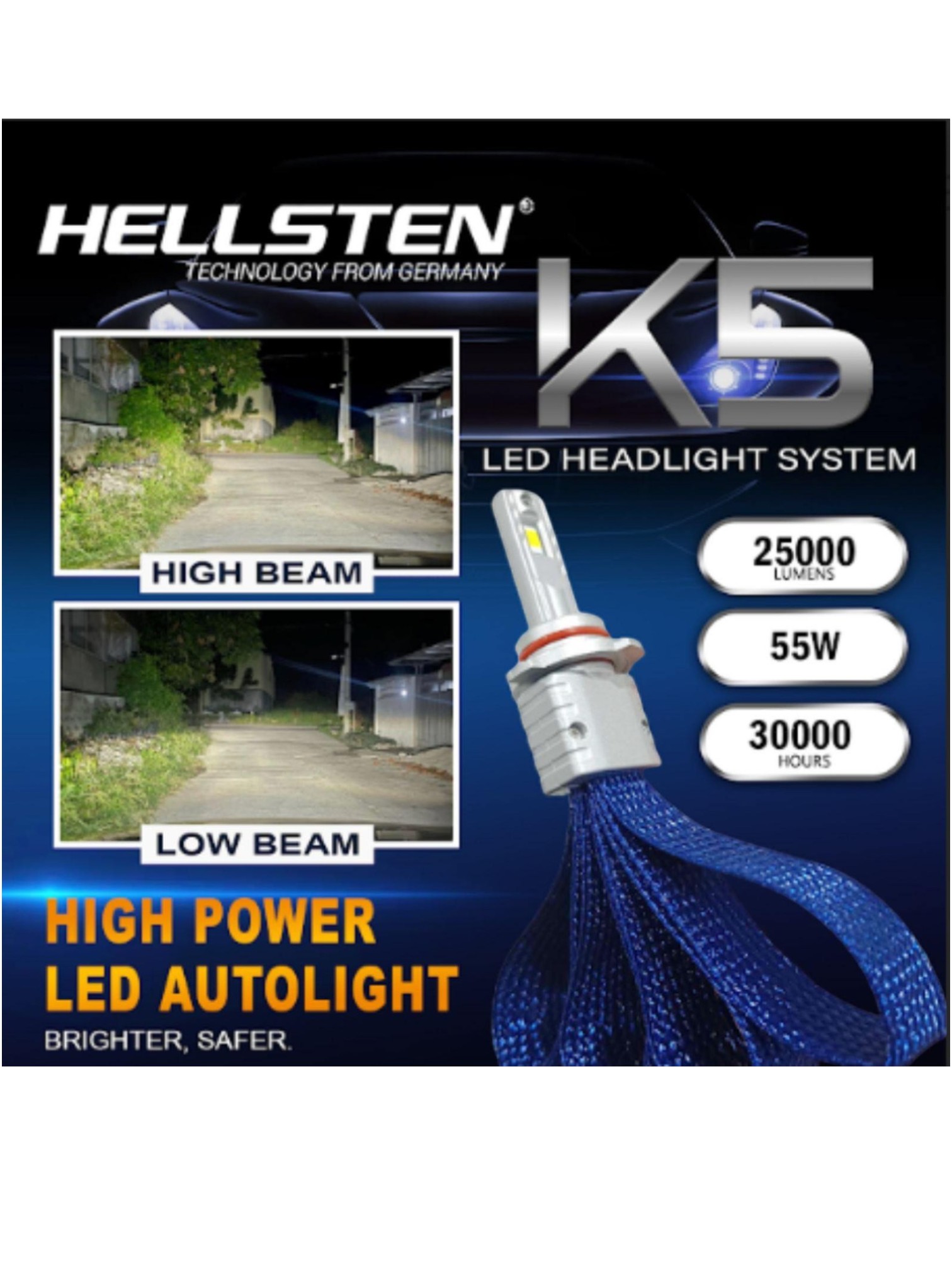 HELLSTEN PREMIUM K5 FANLESS YELLOW & WHITE DNP