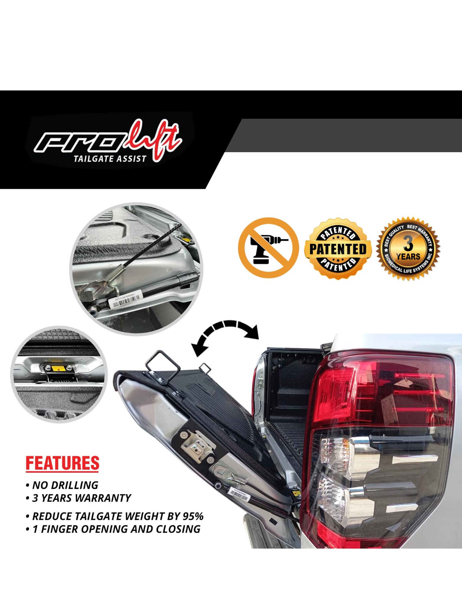 PROFLIFT TAILGATE ASSIST DNP