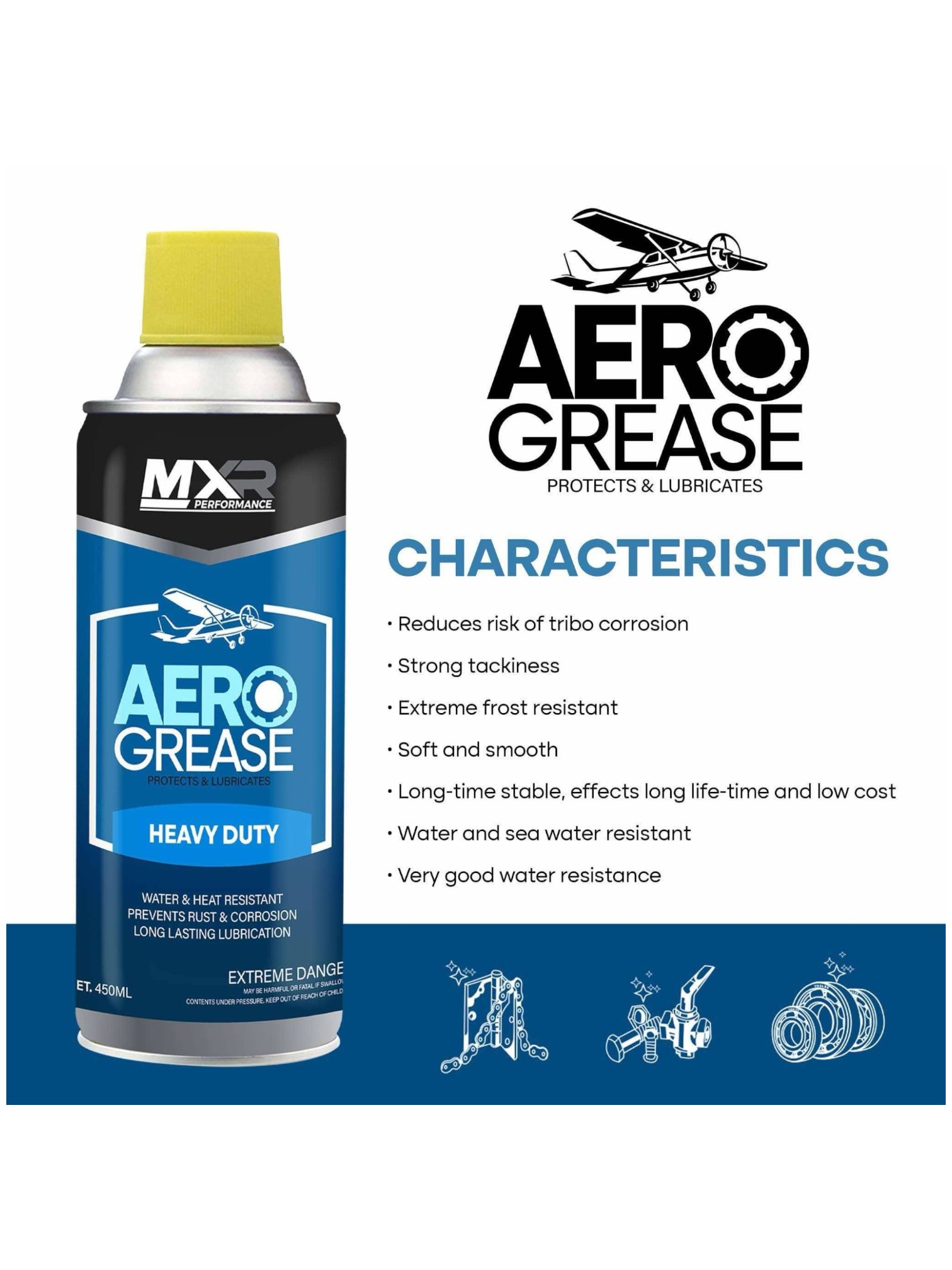 MXR HEAVY DUTY AERO GREASE 450ML DNP