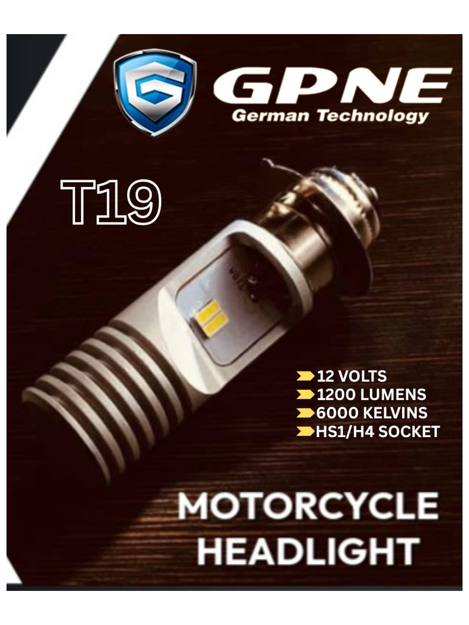 GPNE HS1/T19 Motorcycle LED DNP