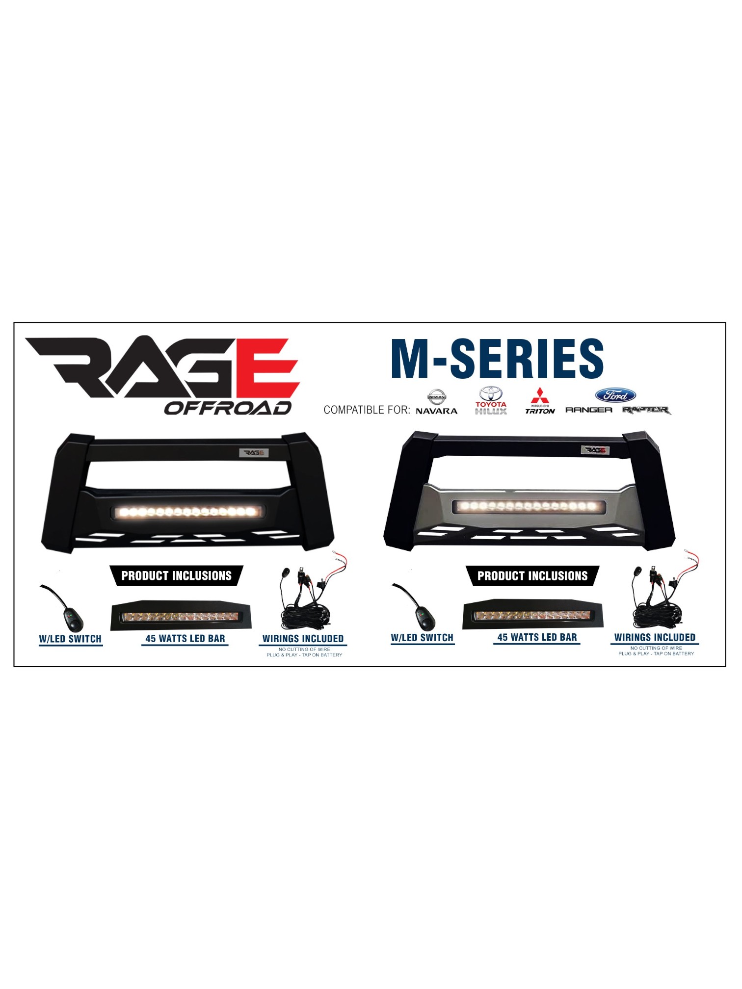 RAGE  NUDGEBAR M SERIES BUY 3 GET 1500 OFF