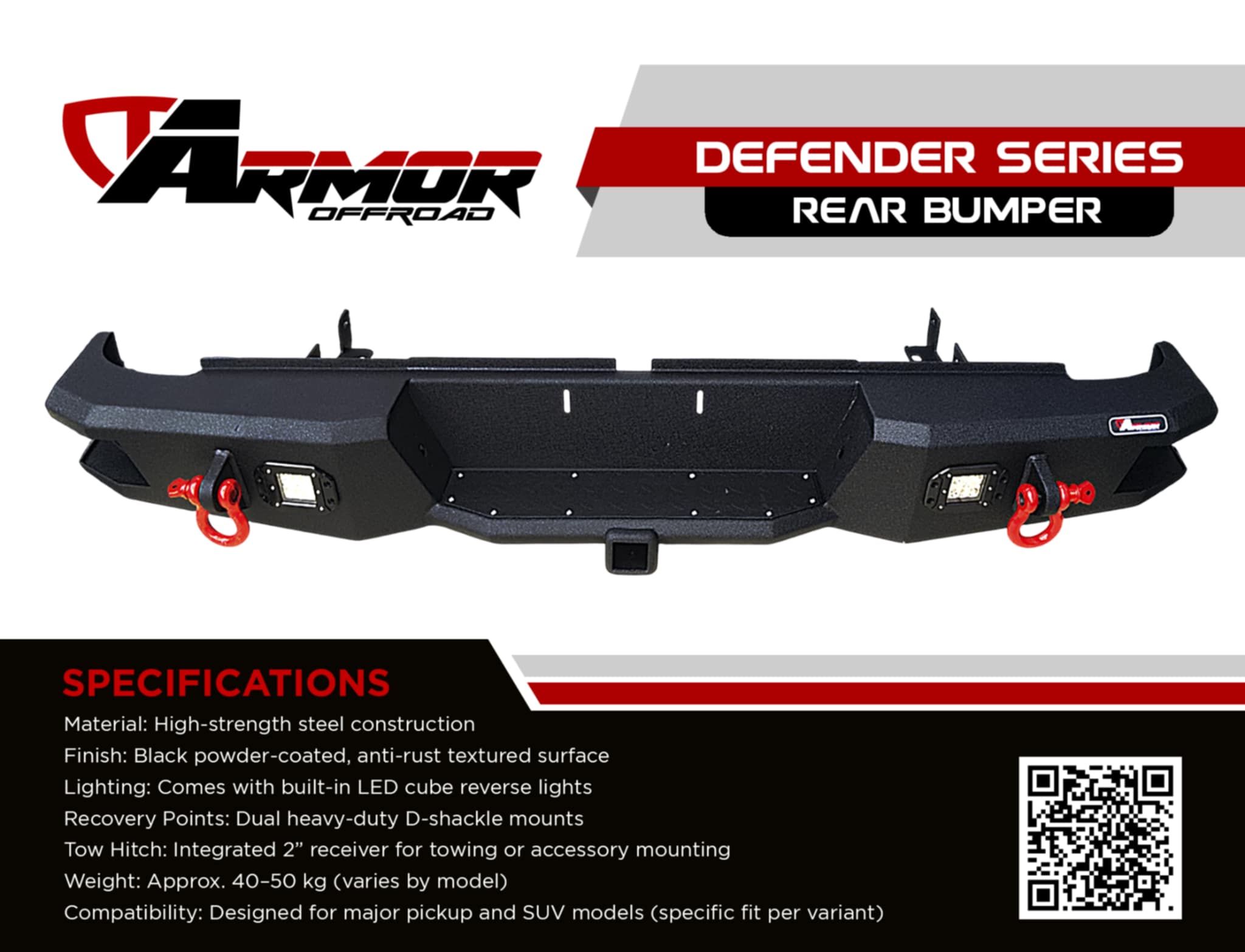 ARMOR DEFENDER REAR BUMPER