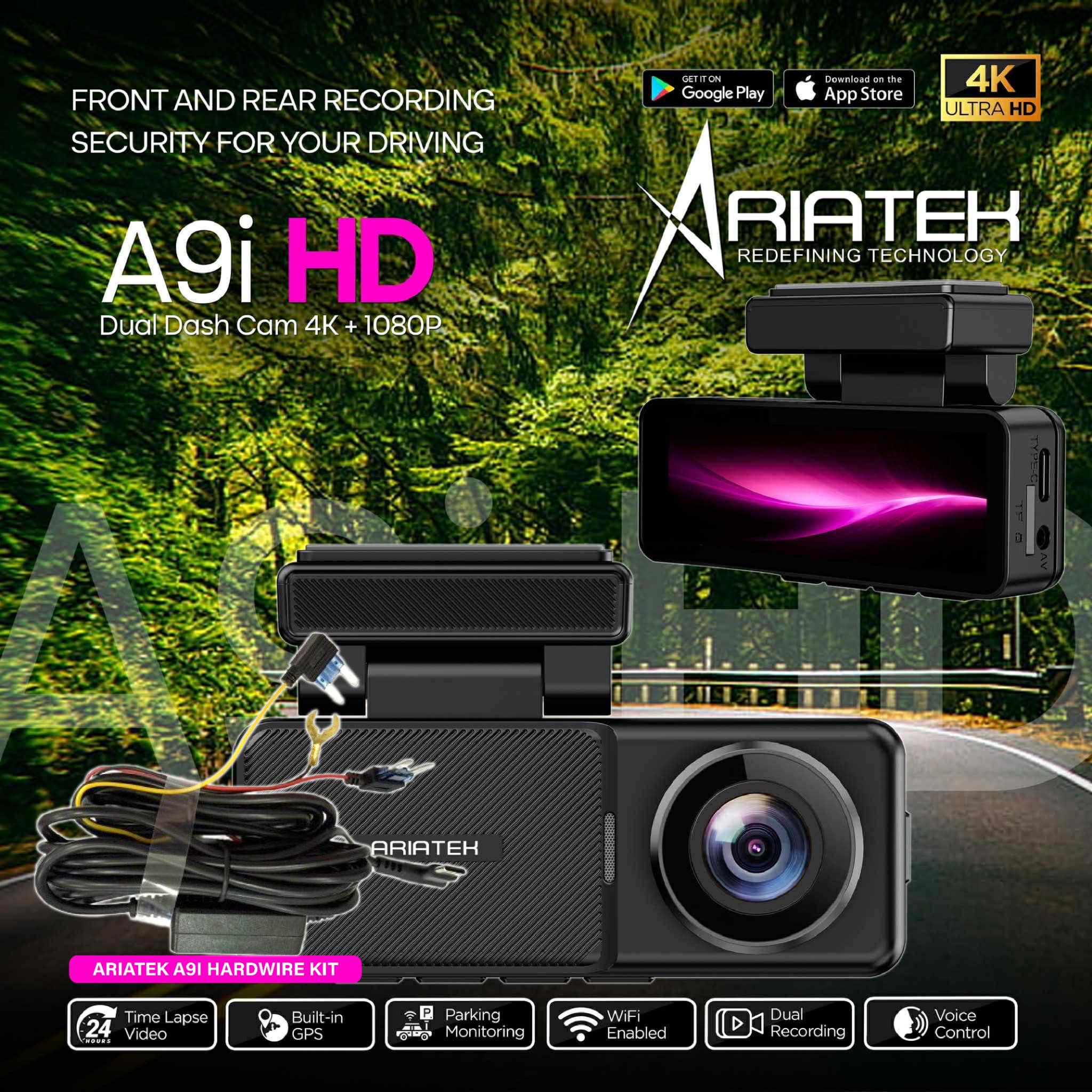 ARIATEK A9i HD DUAL DASHCAM