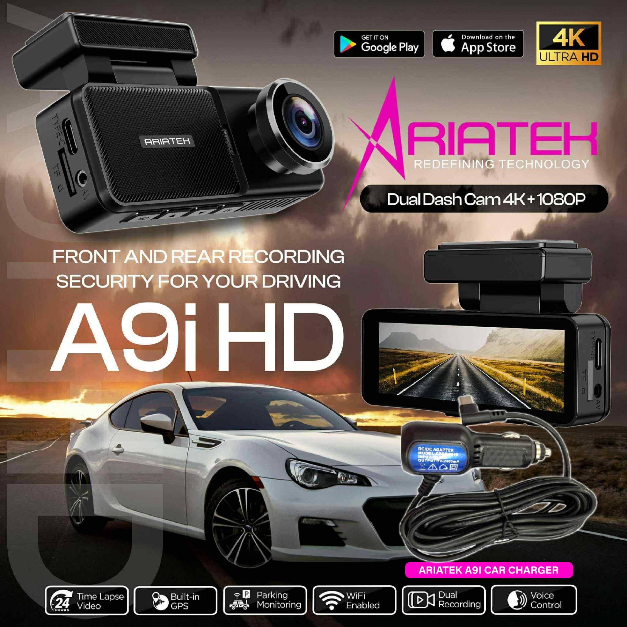 ARIATEK A9i HD DUAL DASHCAM