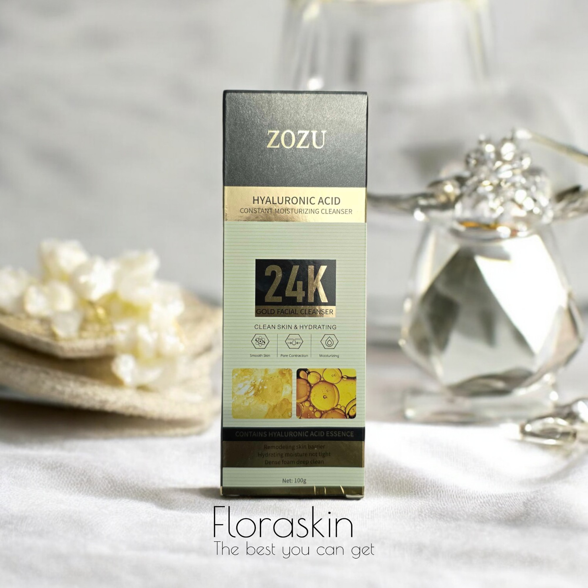 ZOZU 24K Gold Hyaluronic Acid Constant Moisturizing Cleanser