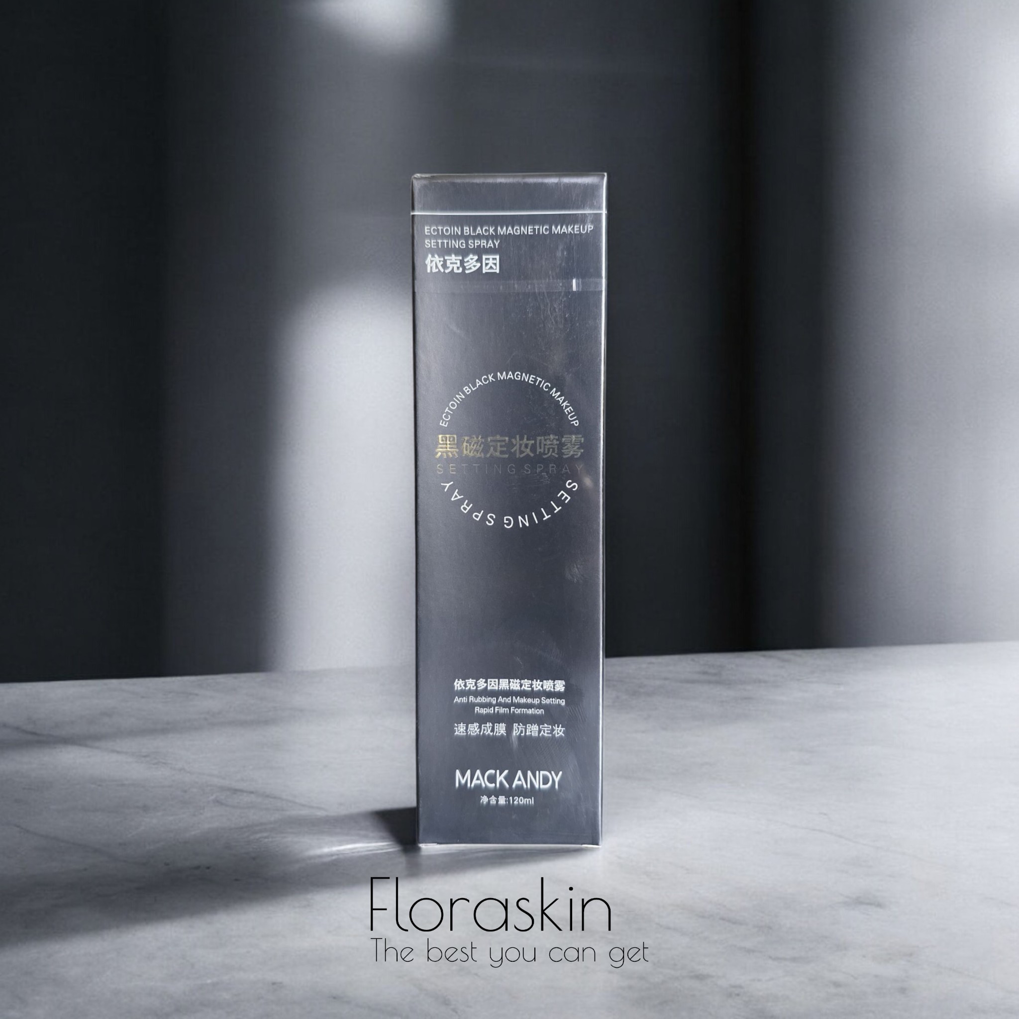MACK ANDY Ectoin Black Magnetic Makeup Setting Spray 120ml