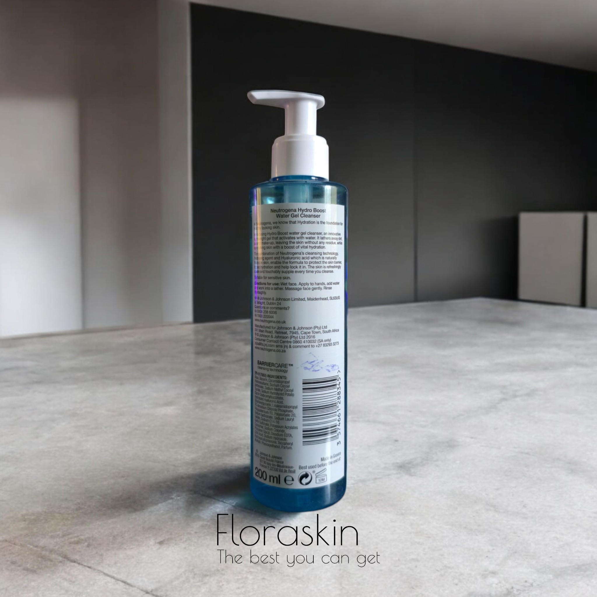 Neutrogena Hydro Boost Water Gel Cleanser – 200ml | Hyaluronic Acid | For Hydrated & Fresh Skin