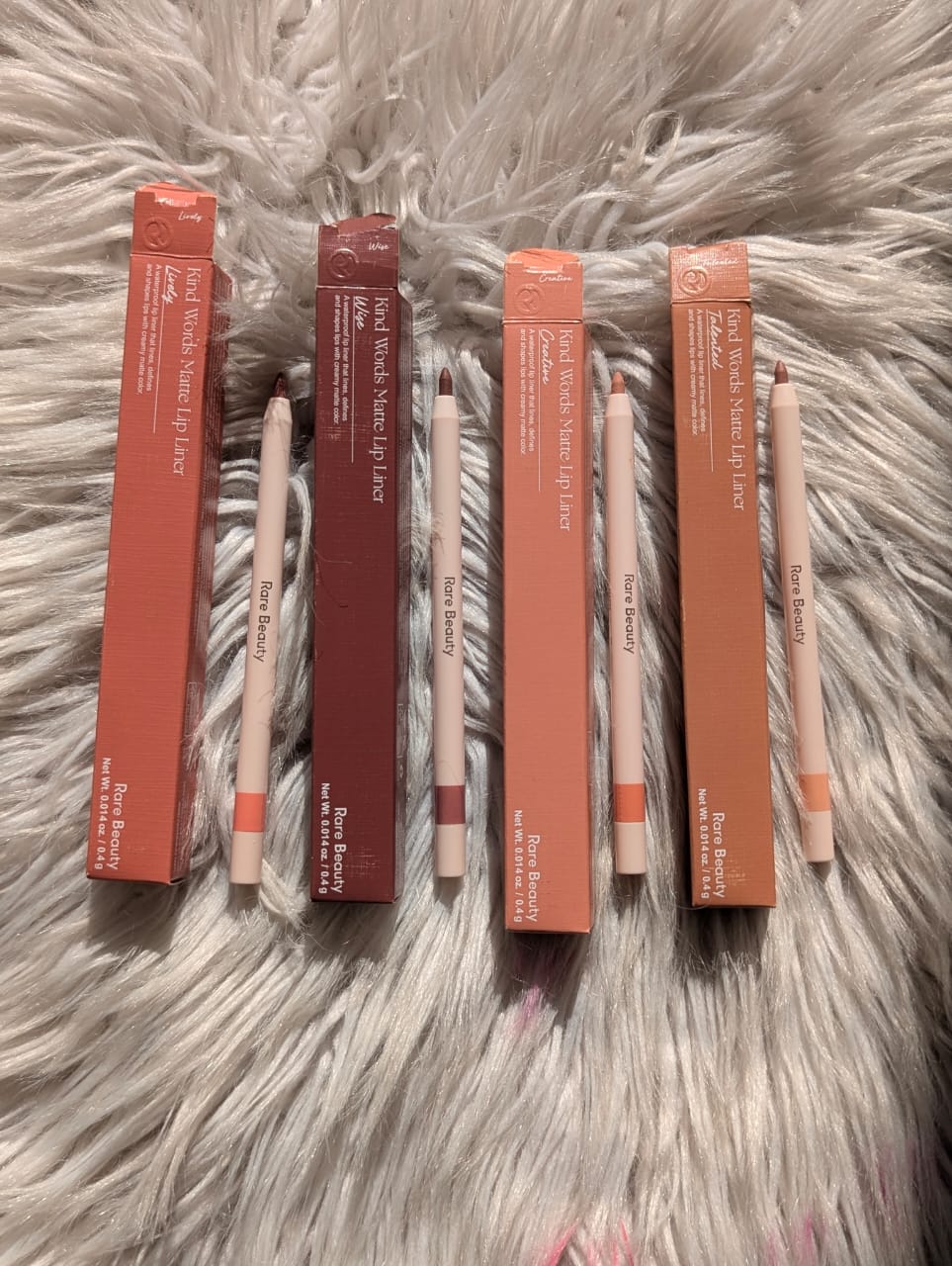 Rare Beauty Kind Words Lip Liner 4pcs Set – Made in Korea 
