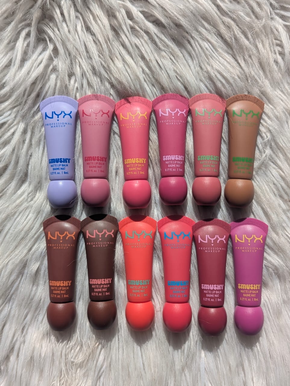 NYX Smushy Matte Lip Balm 8ml – 12pcs Set | Made in China