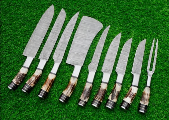 Fully hand_crafted  brisket knife with leather sheath.