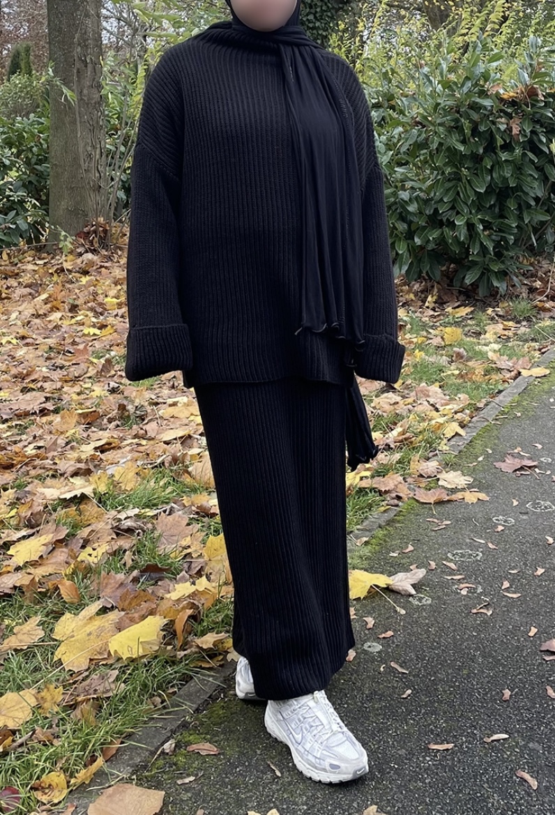 Ensemble tricoté noir