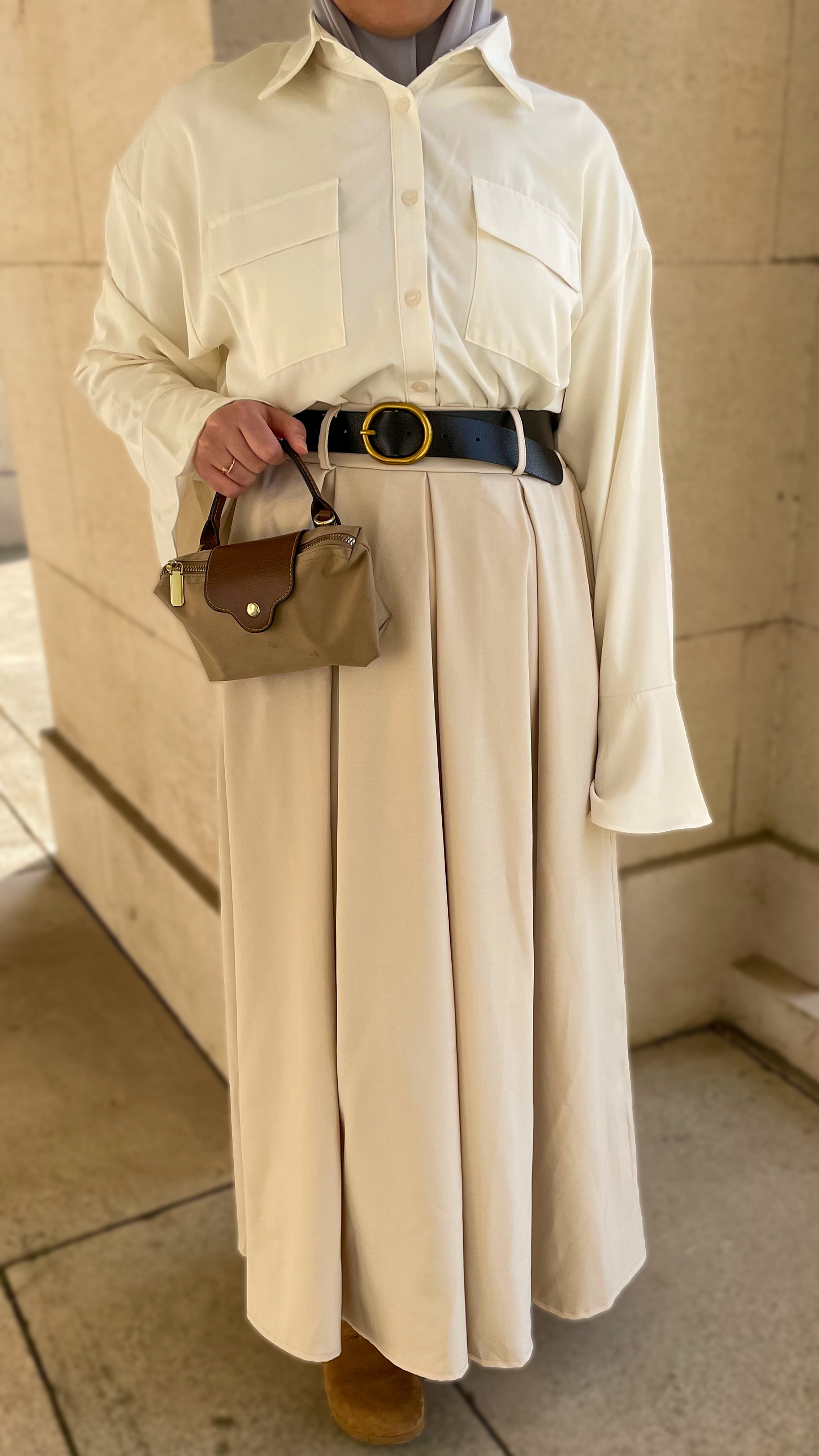 Jupe Beige