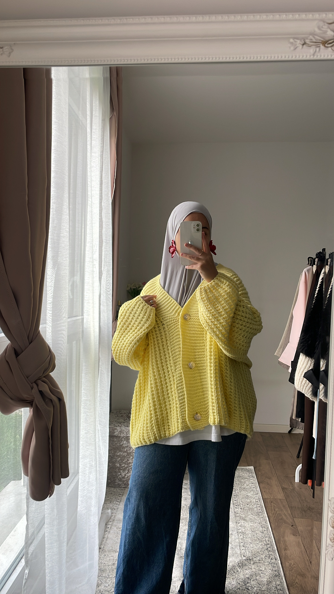 Gilet oversize jaune