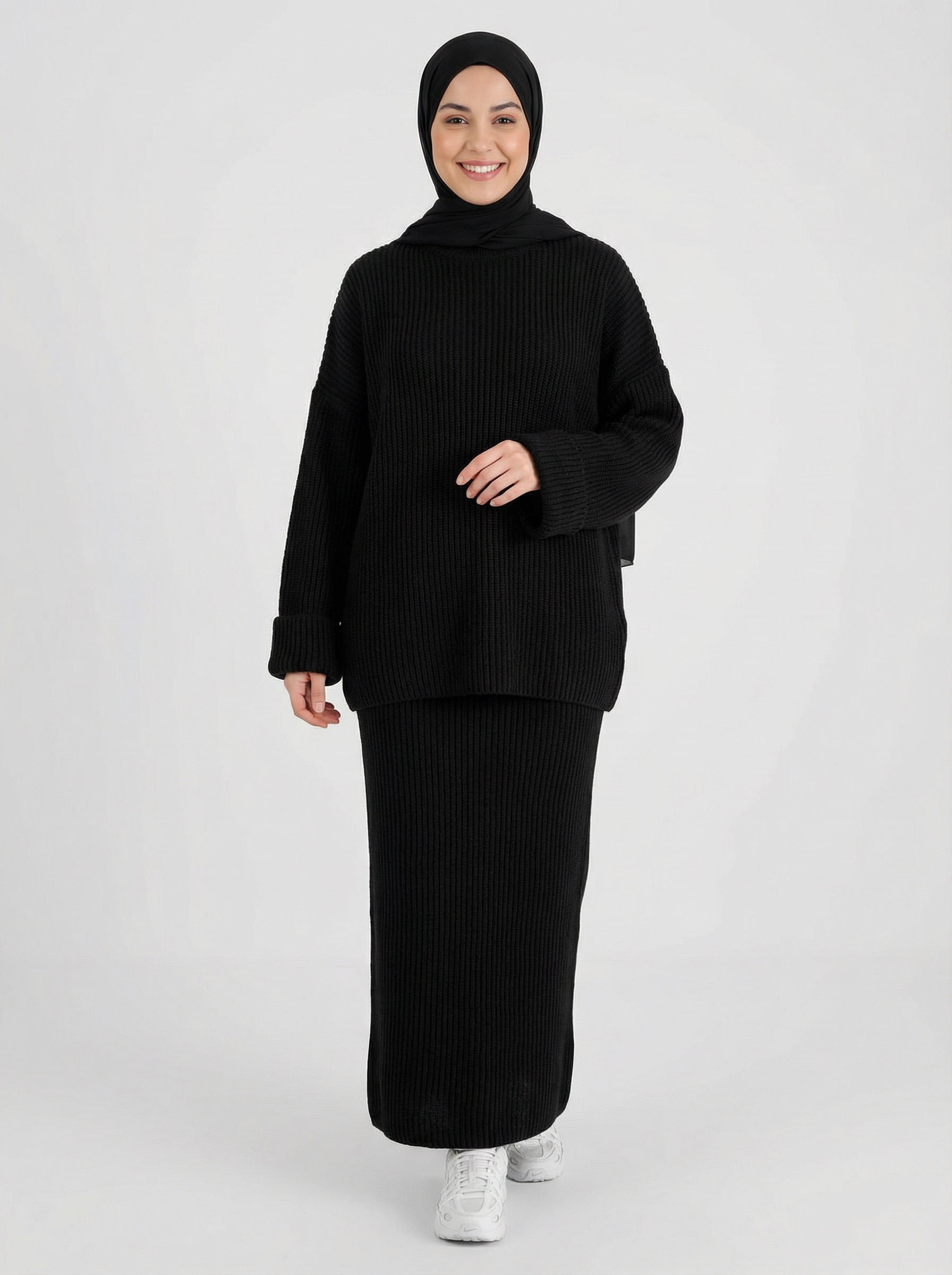 Ensemble tricoté noir