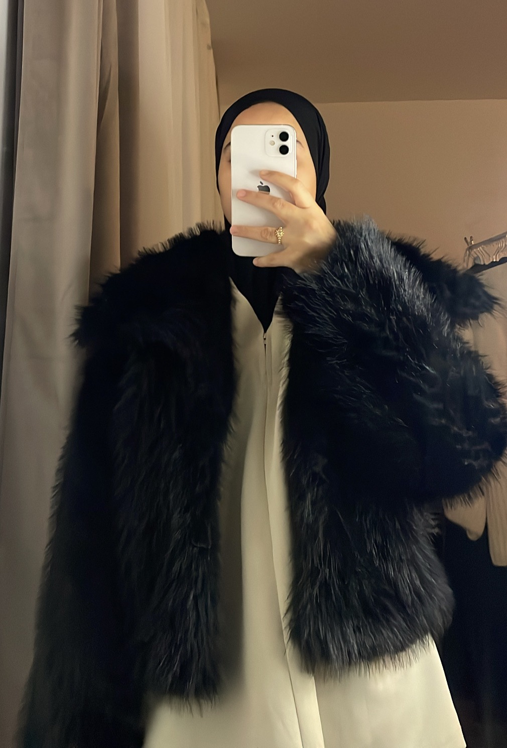 Veste en Fausse Fourrure