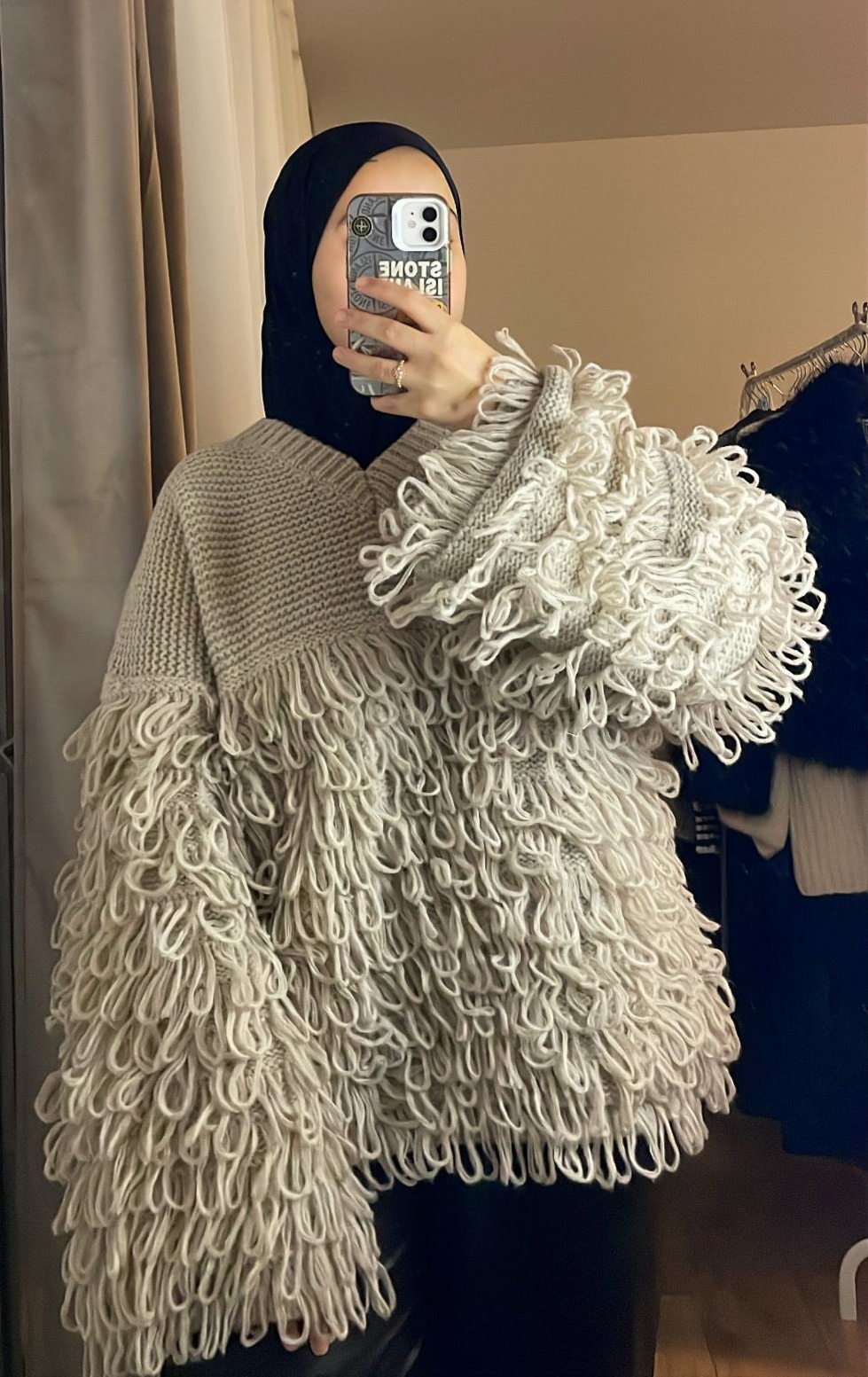 Pull à Franges Texturé