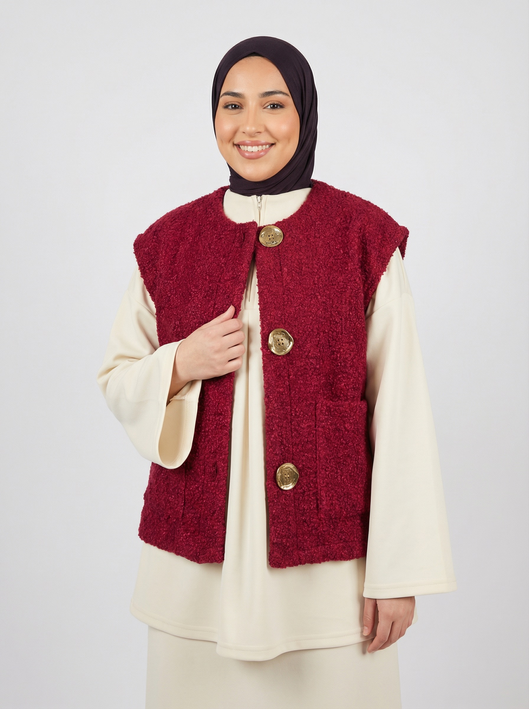 Veste sans manche Rouge