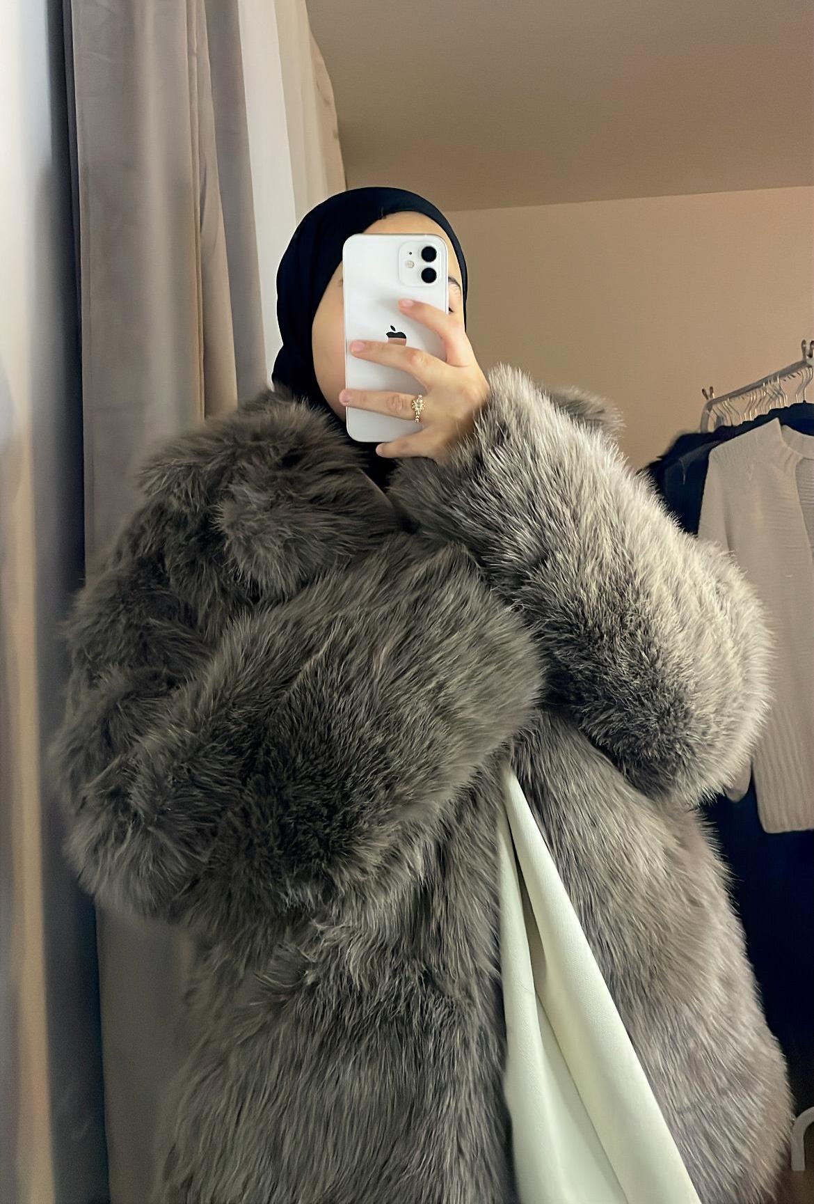 Veste en Fausse Fourrure