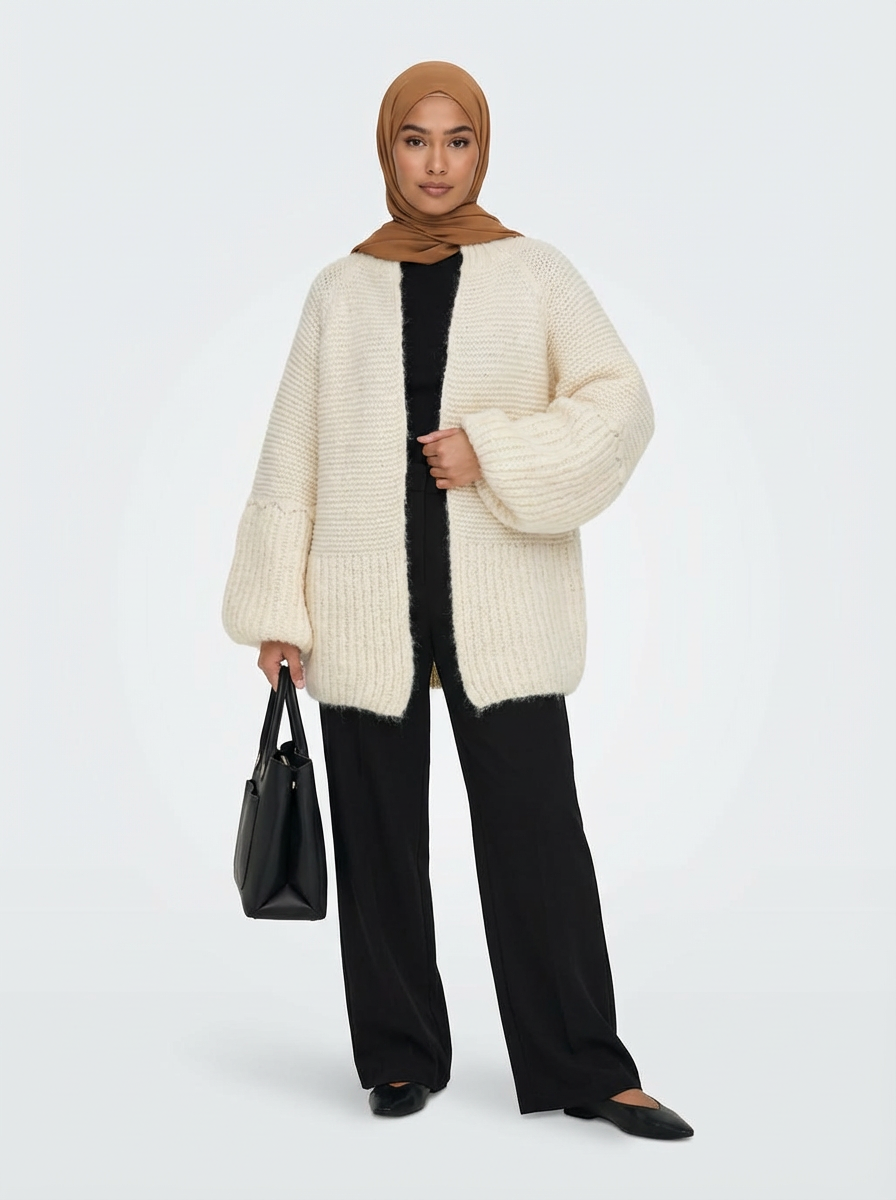 Gilet en maille blanc