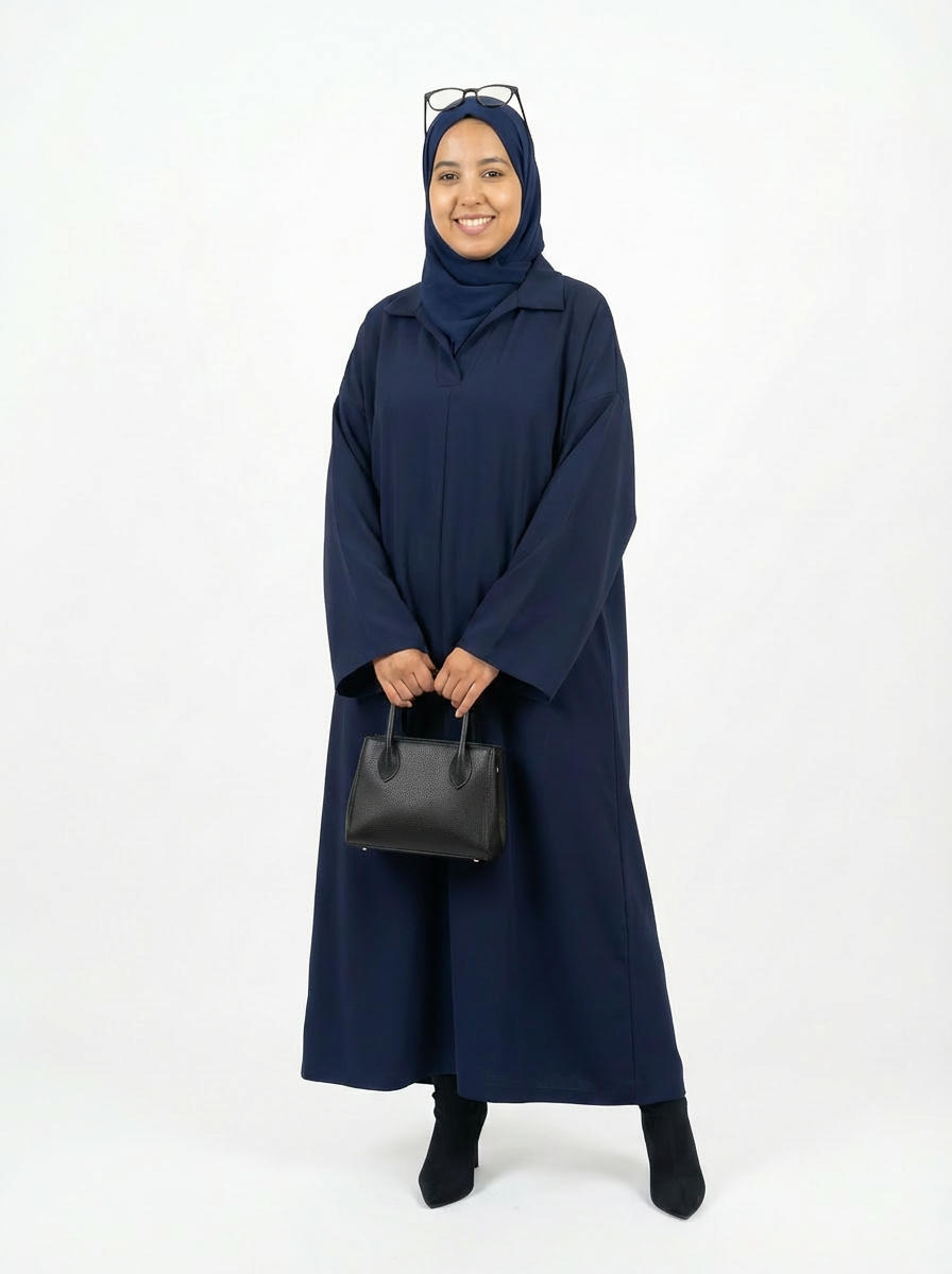 Robe Pull Bleu Marine