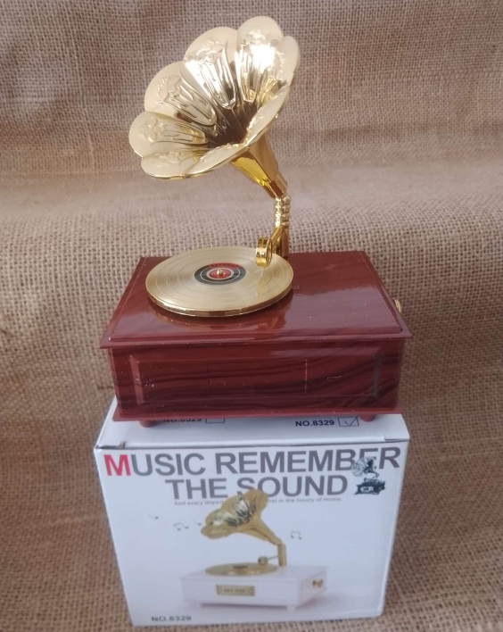 Nostaljik Gramofon Müzik Kutusu