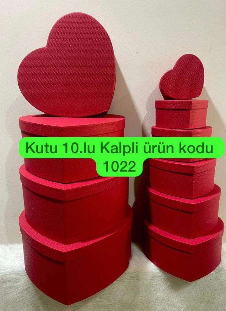 İthal Kalpli Kutu Seti