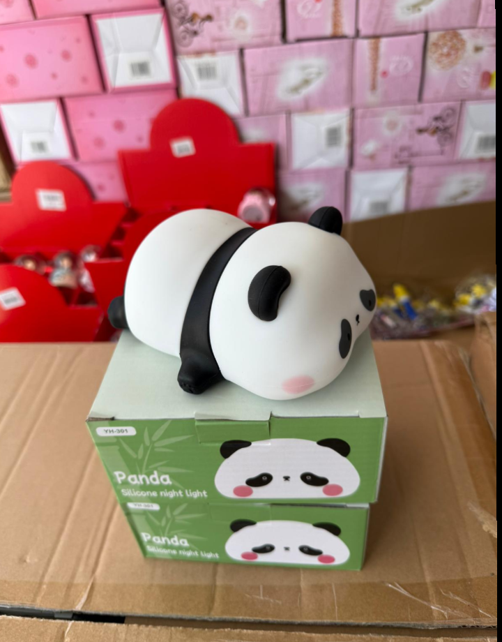 Panda Pofuduk silikon gece lambası
