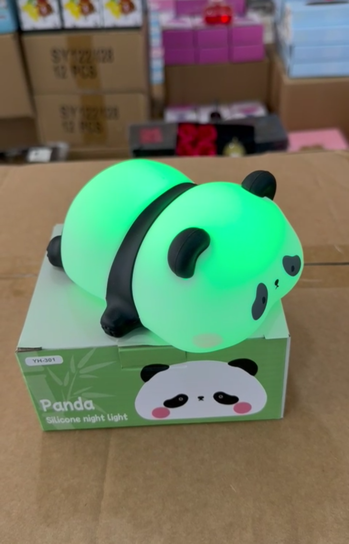 Panda Pofuduk silikon gece lambası