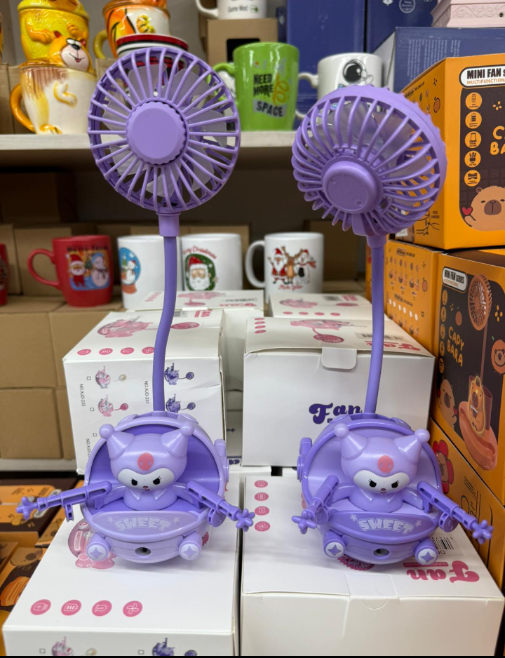 Kuromi ışıklı Masaüstü Fan 
