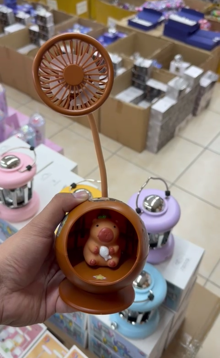 Capybara Masaüstü Işıklı Fan çeşitleri 
