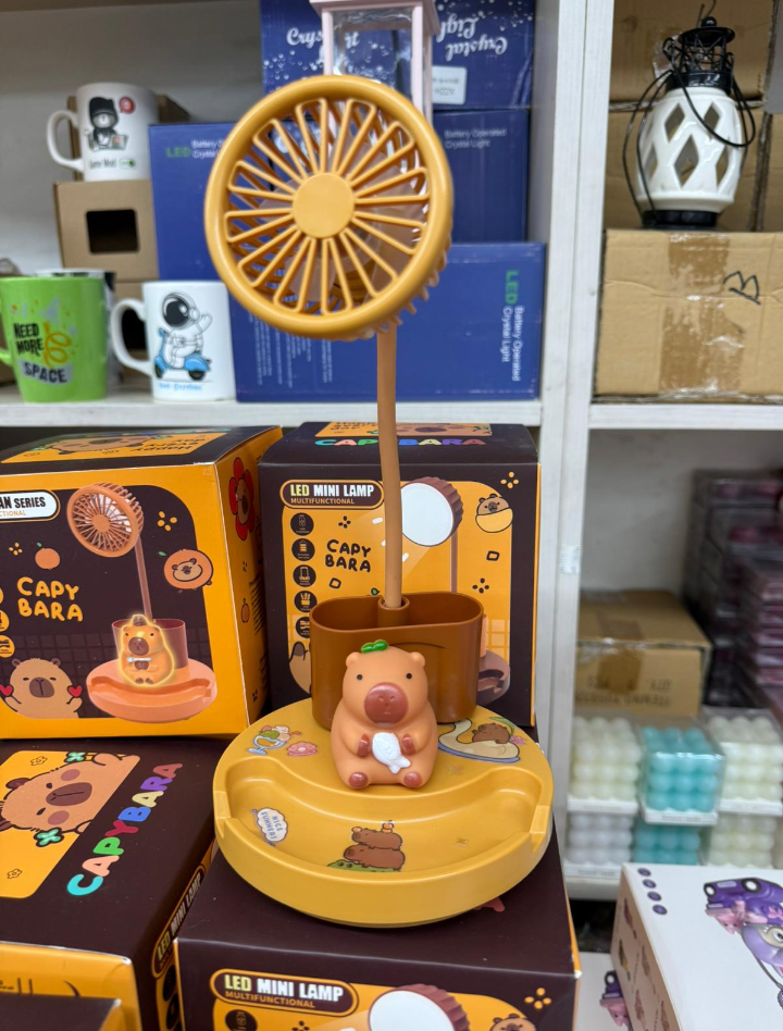 Capybara Masaüstü Işıklı Fan çeşitleri 