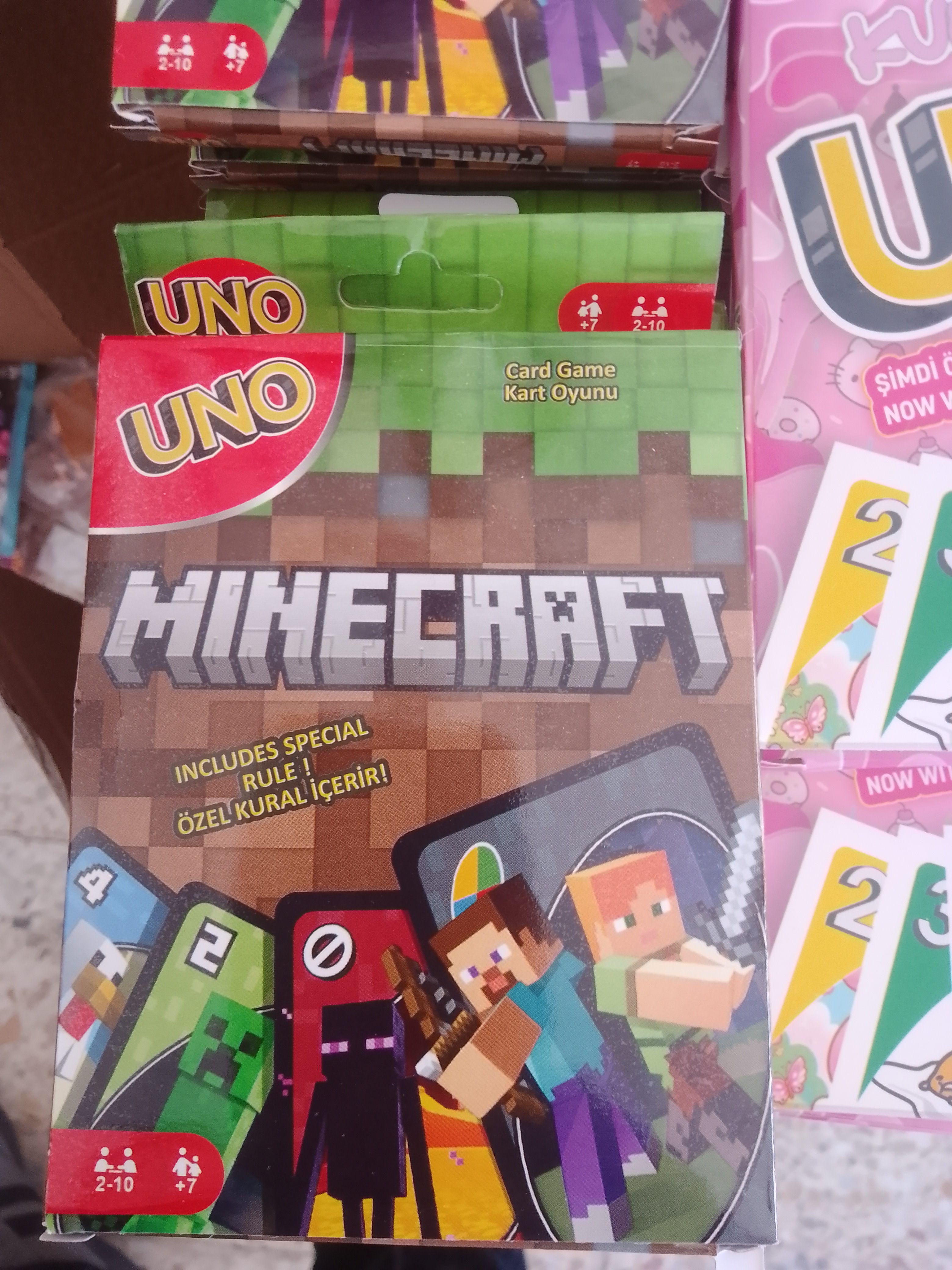 UNO Minecraft Kart Oyunu