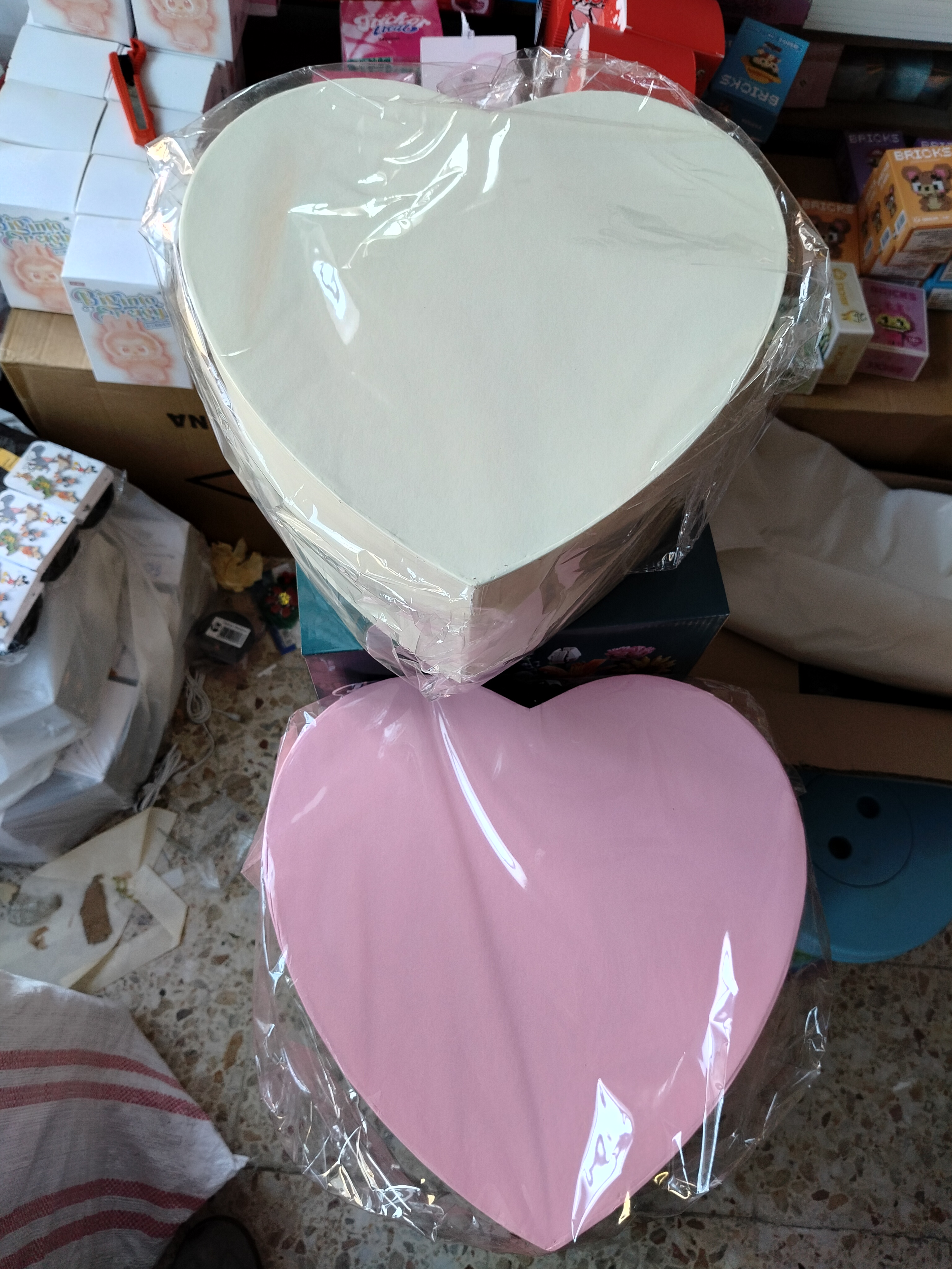 Kalp Şeklinde Hediye Kutusu 10lu