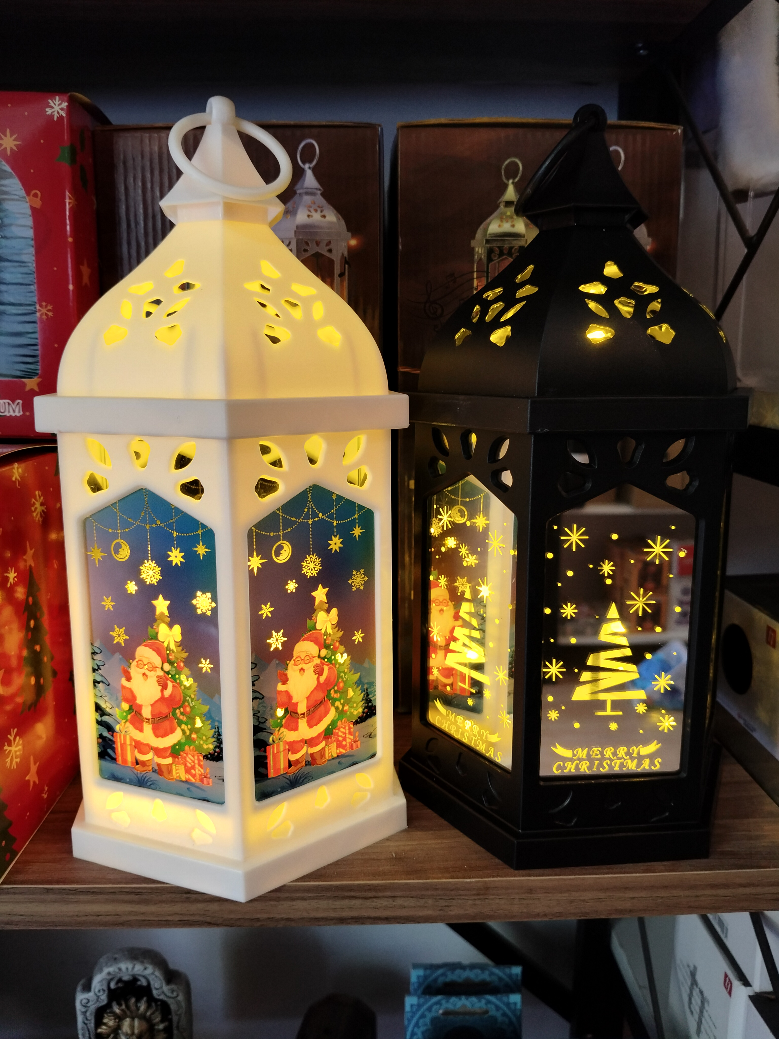 Noel Temalı Fener Lamba