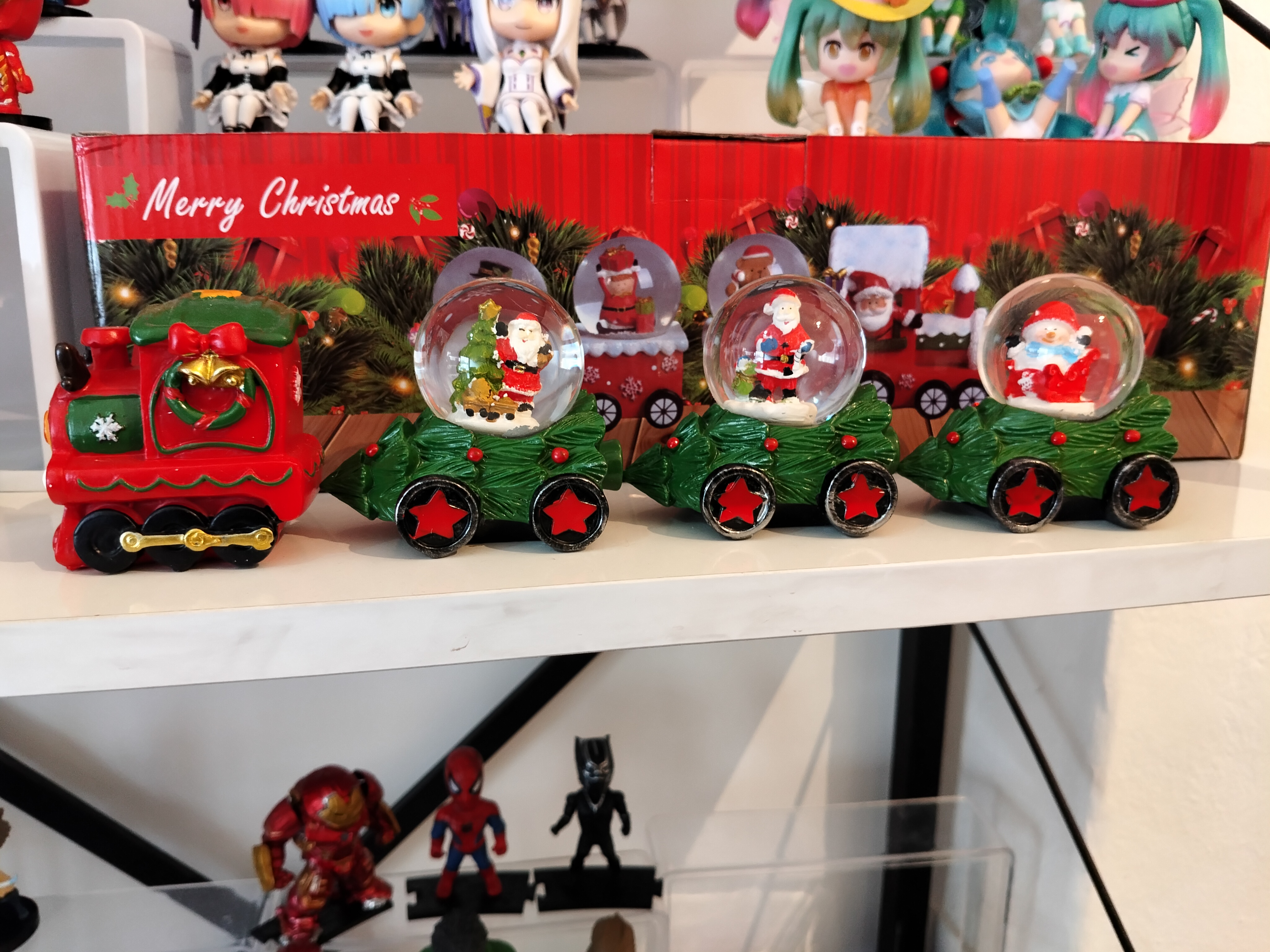 Noel Temalı Kar Küresi Tren Seti