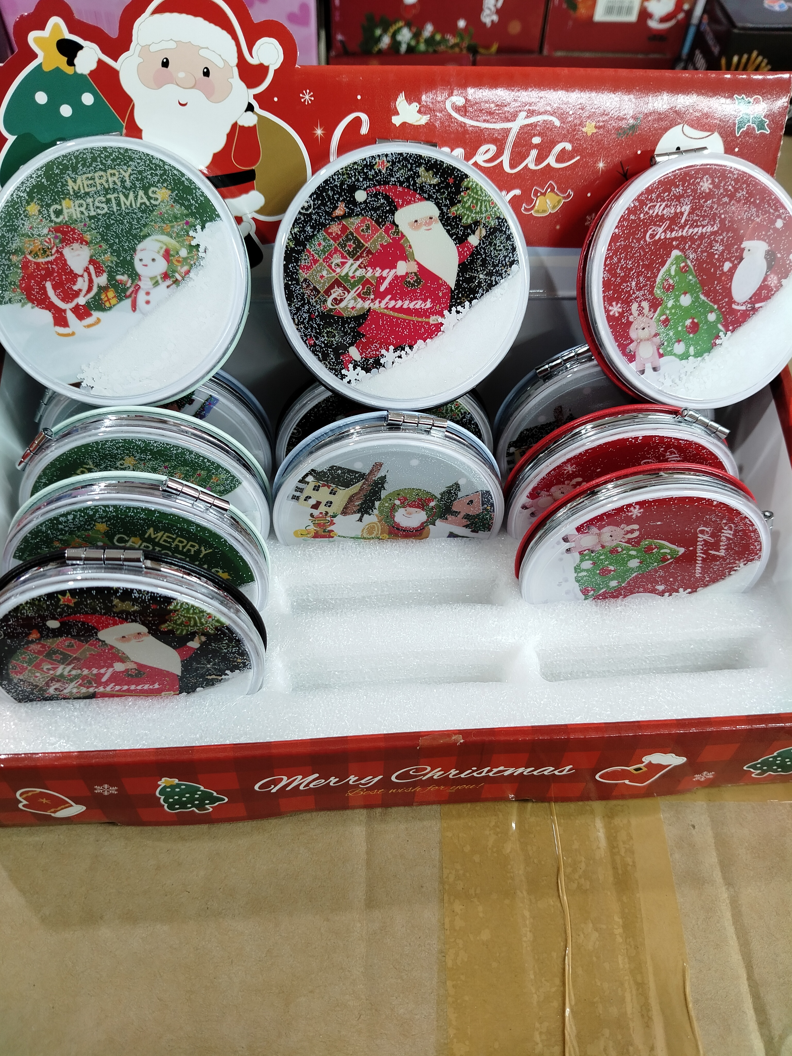 Yılbaşı temalı sulu ayna