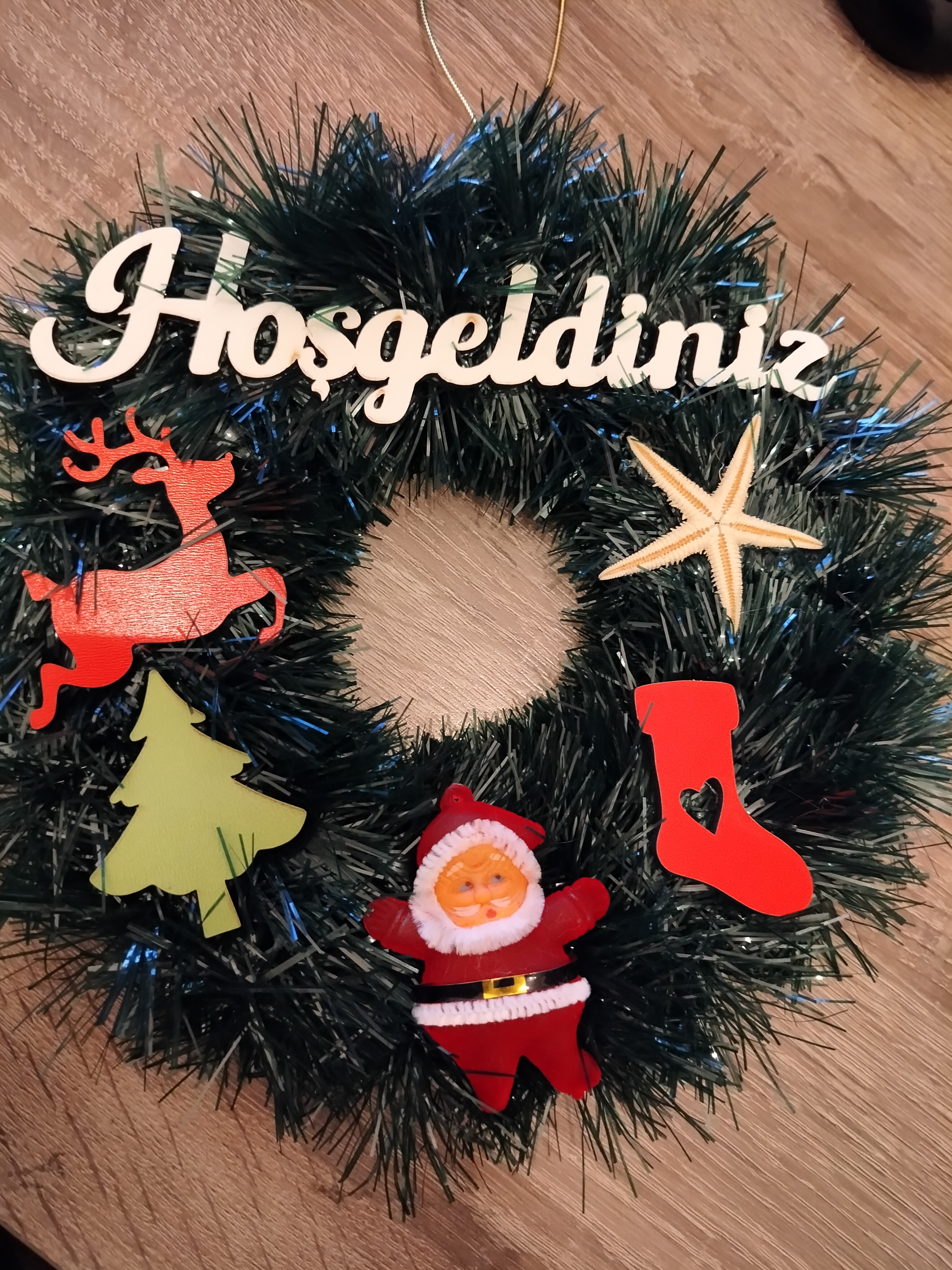 Hoşgeldiniz Noel Kapı Süsü