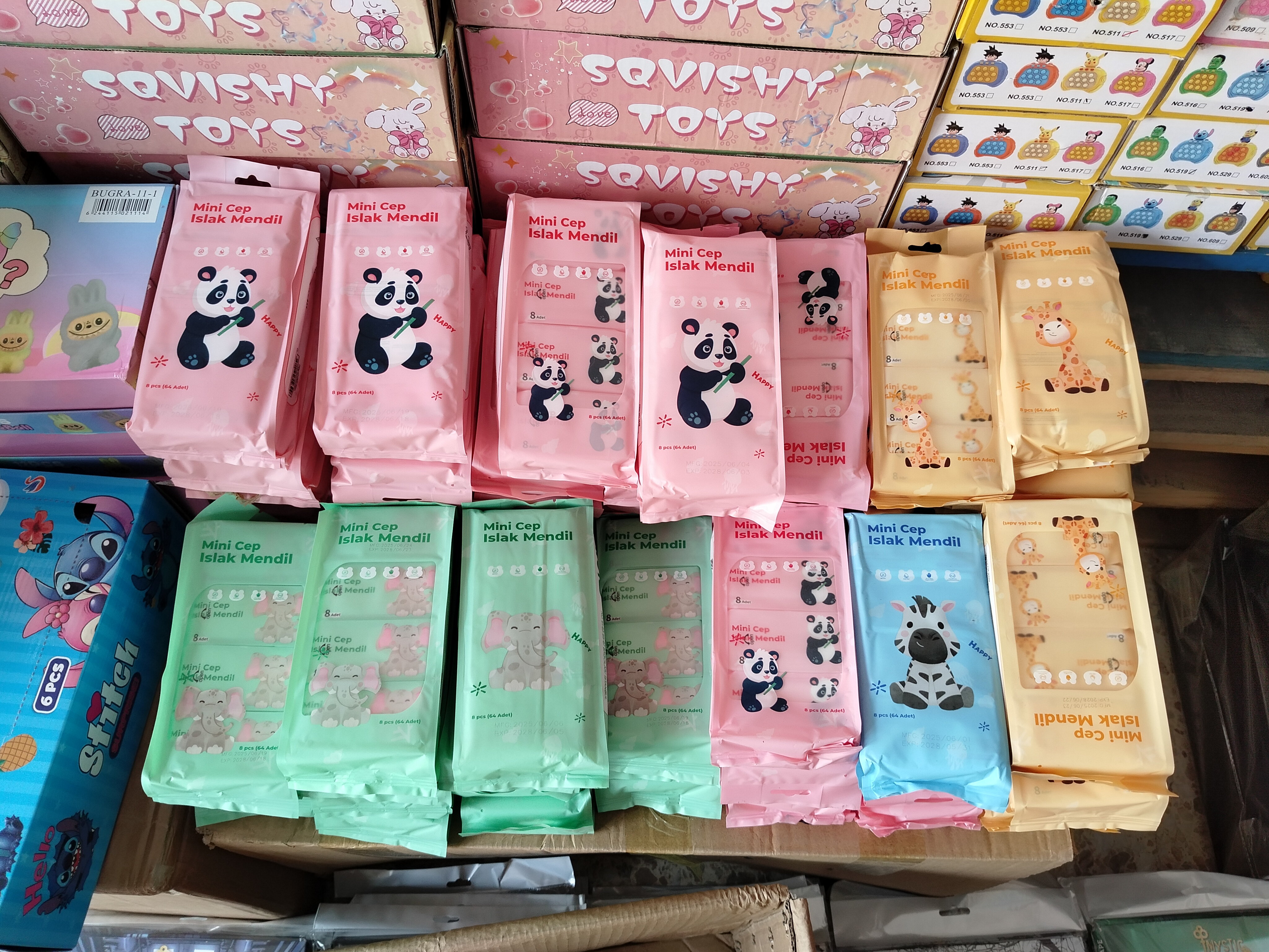 Hayvan Figürlü 8'li Islak Mendil