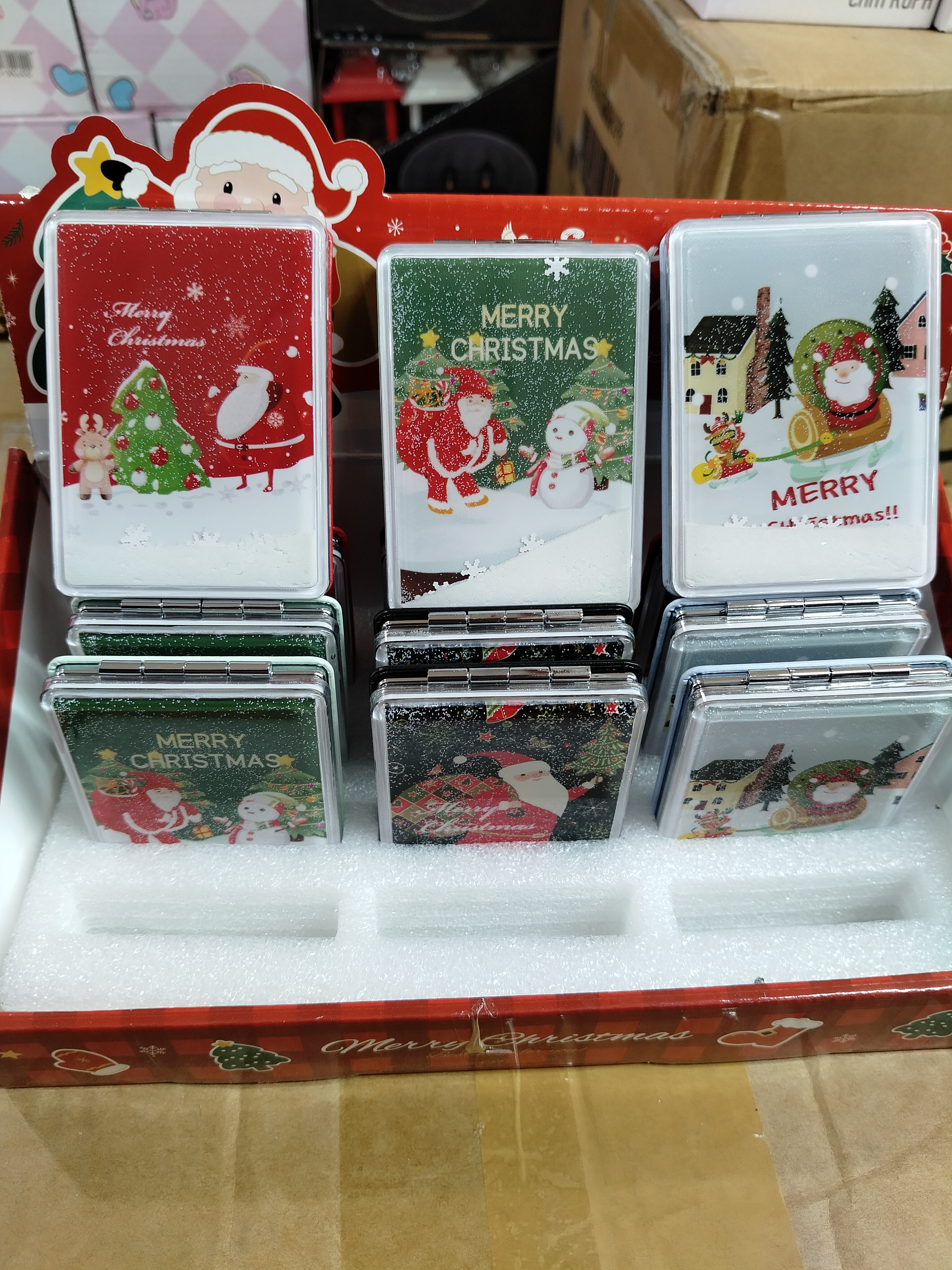 Yılbaşı temalı sulu ayna