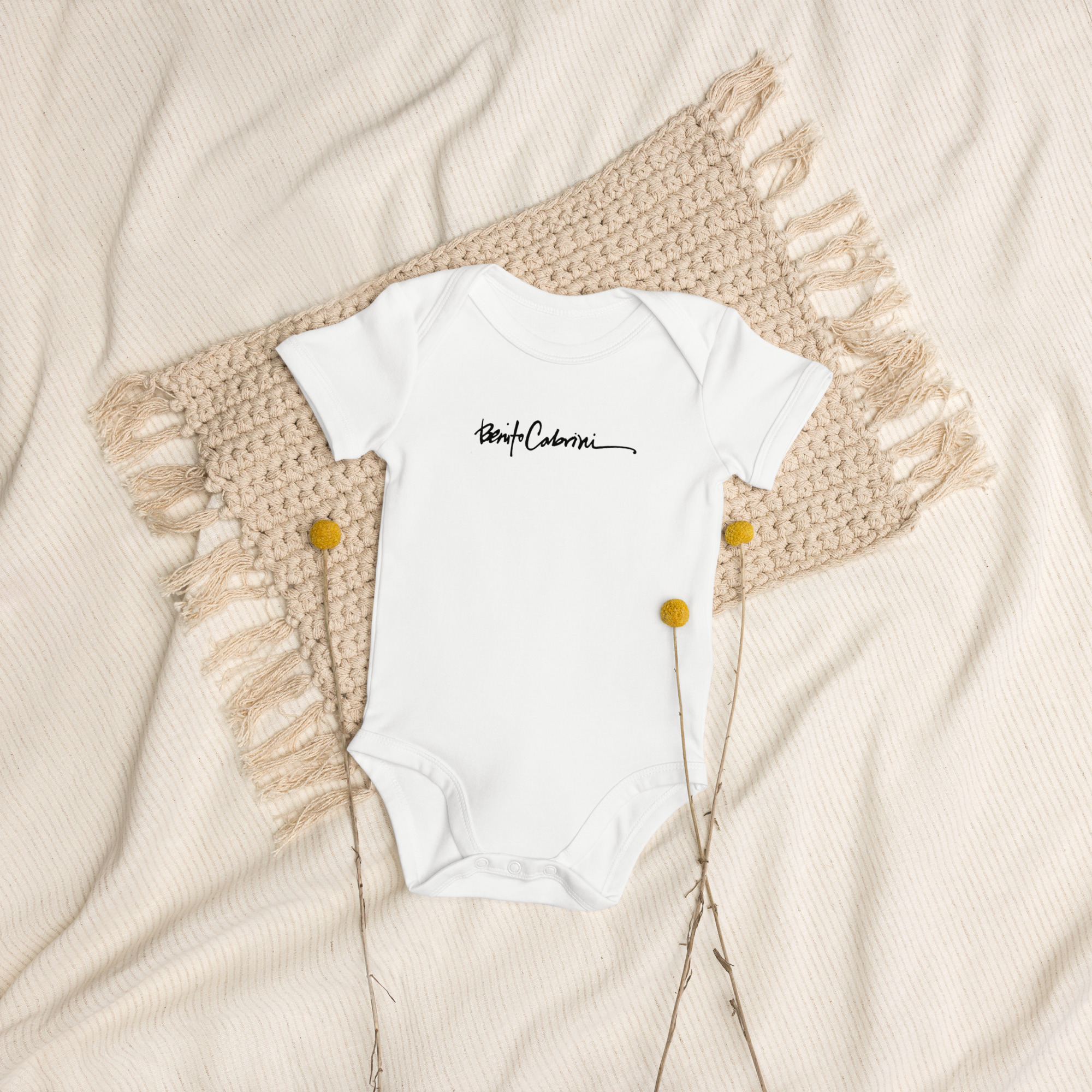 BABIES: Baby Ben™ by Benito Cabrini - Organic cotton bodysuit