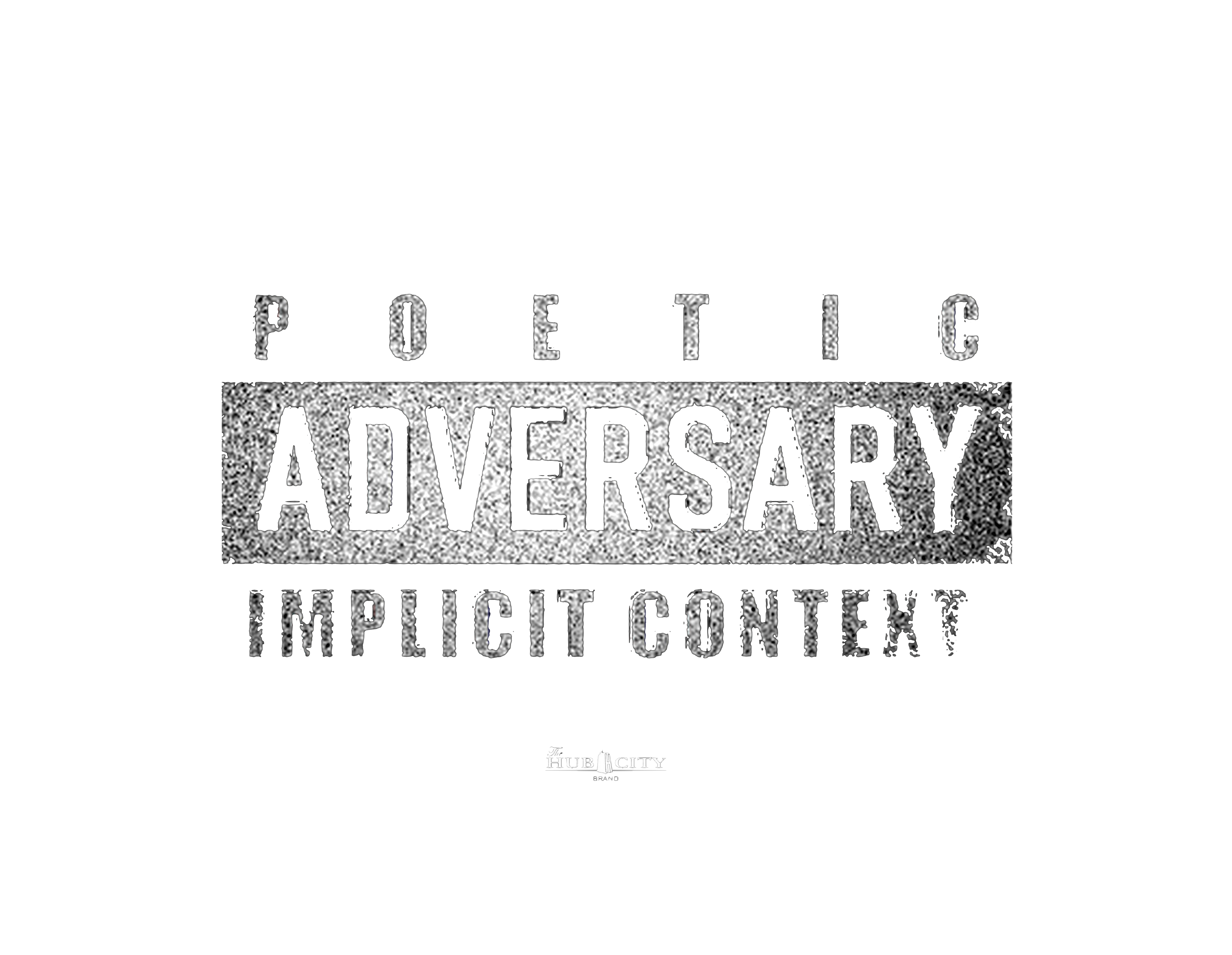 T-SHIRT: Poetic Adversary Warning BLACK