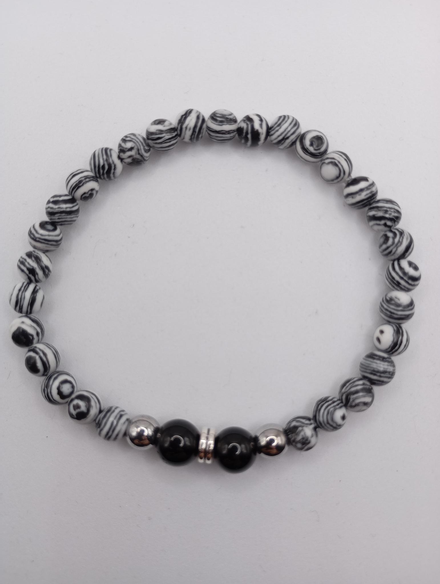 Bracelet extensible en pierres naturelles