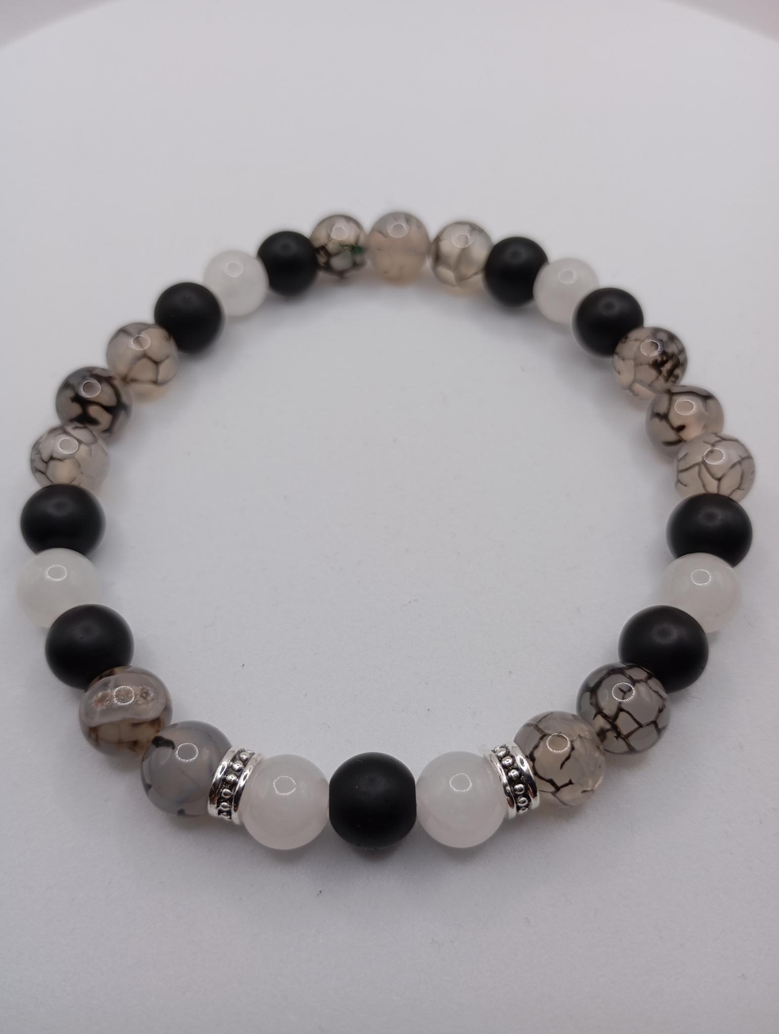 Bracelet extensible en pierres naturelles