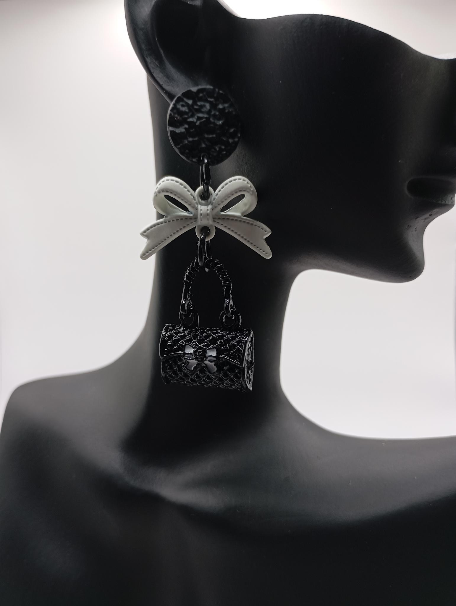 Boucles d'oreilles sac à main