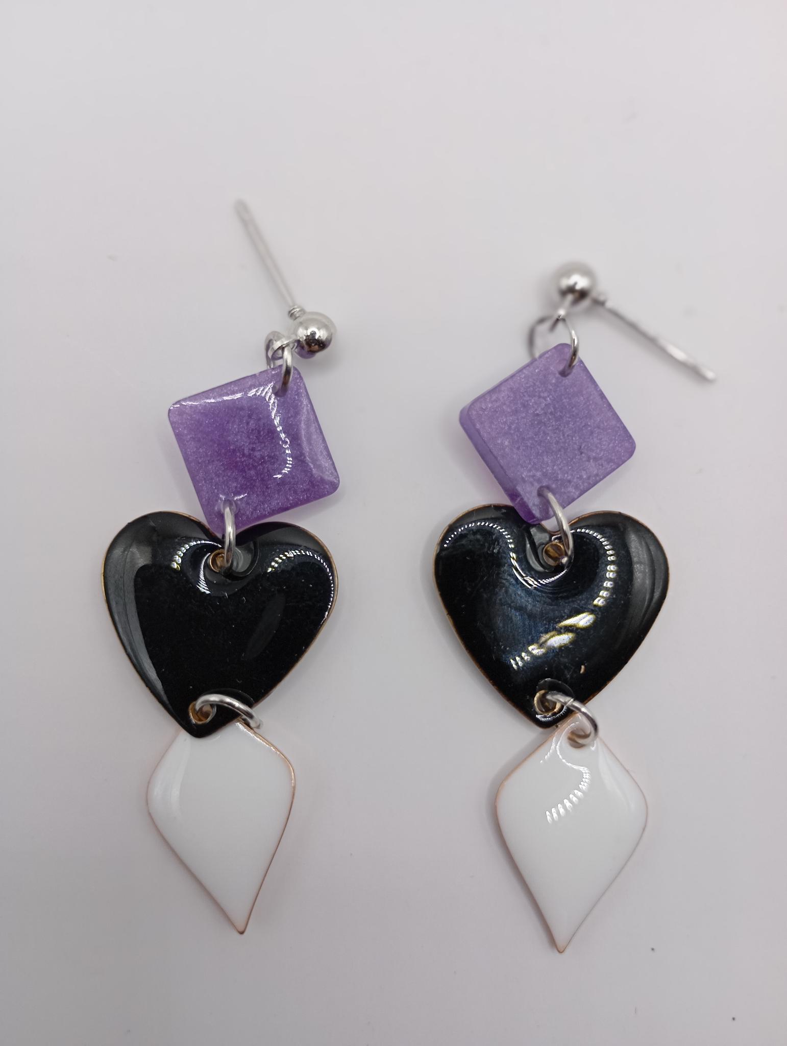Boucles d'oreilles colorées