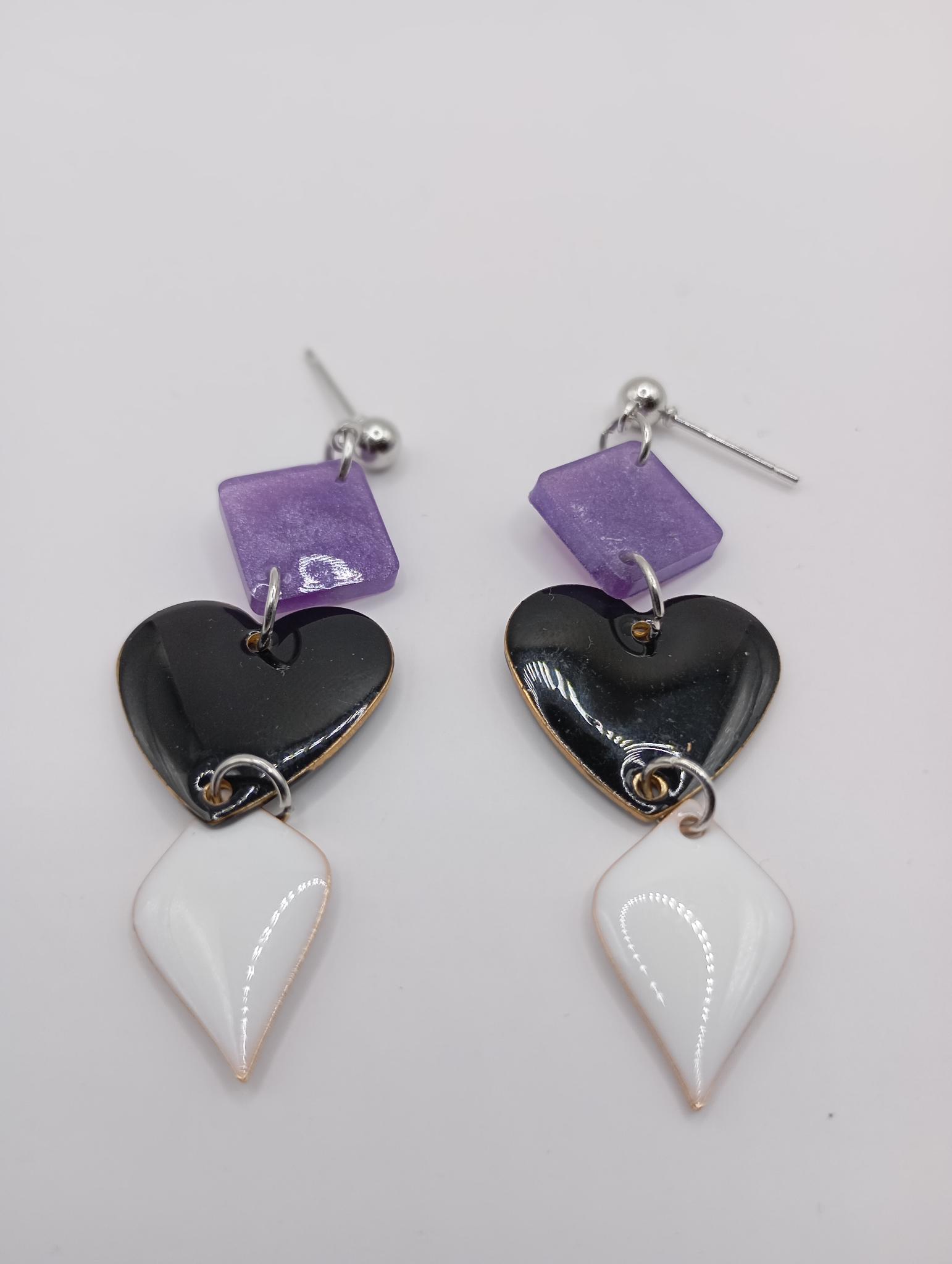 Boucles d'oreilles colorées