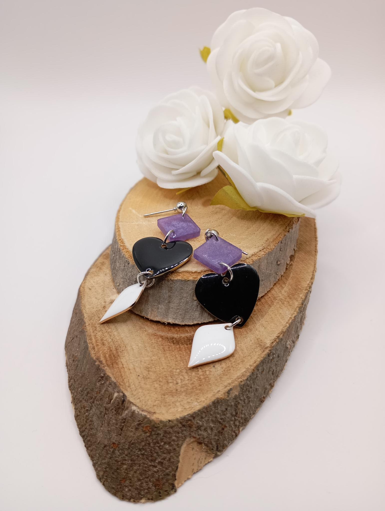 Boucles d'oreilles colorées